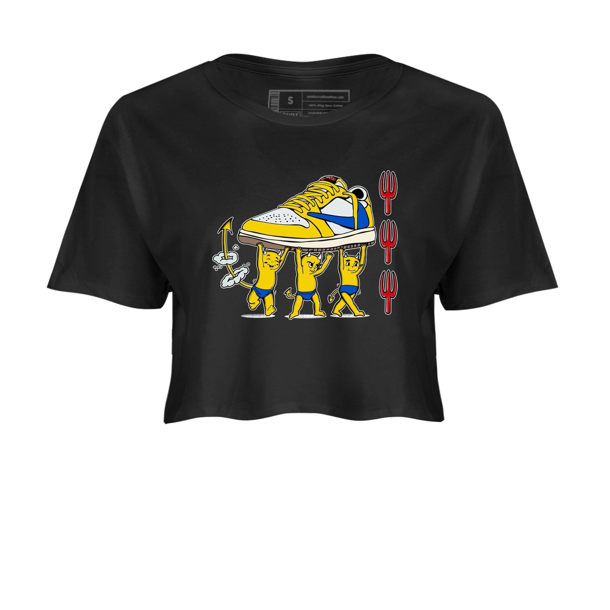 Devil Babies snkmatch Women's Top - Air Jordan 1 Travis Scott Canary