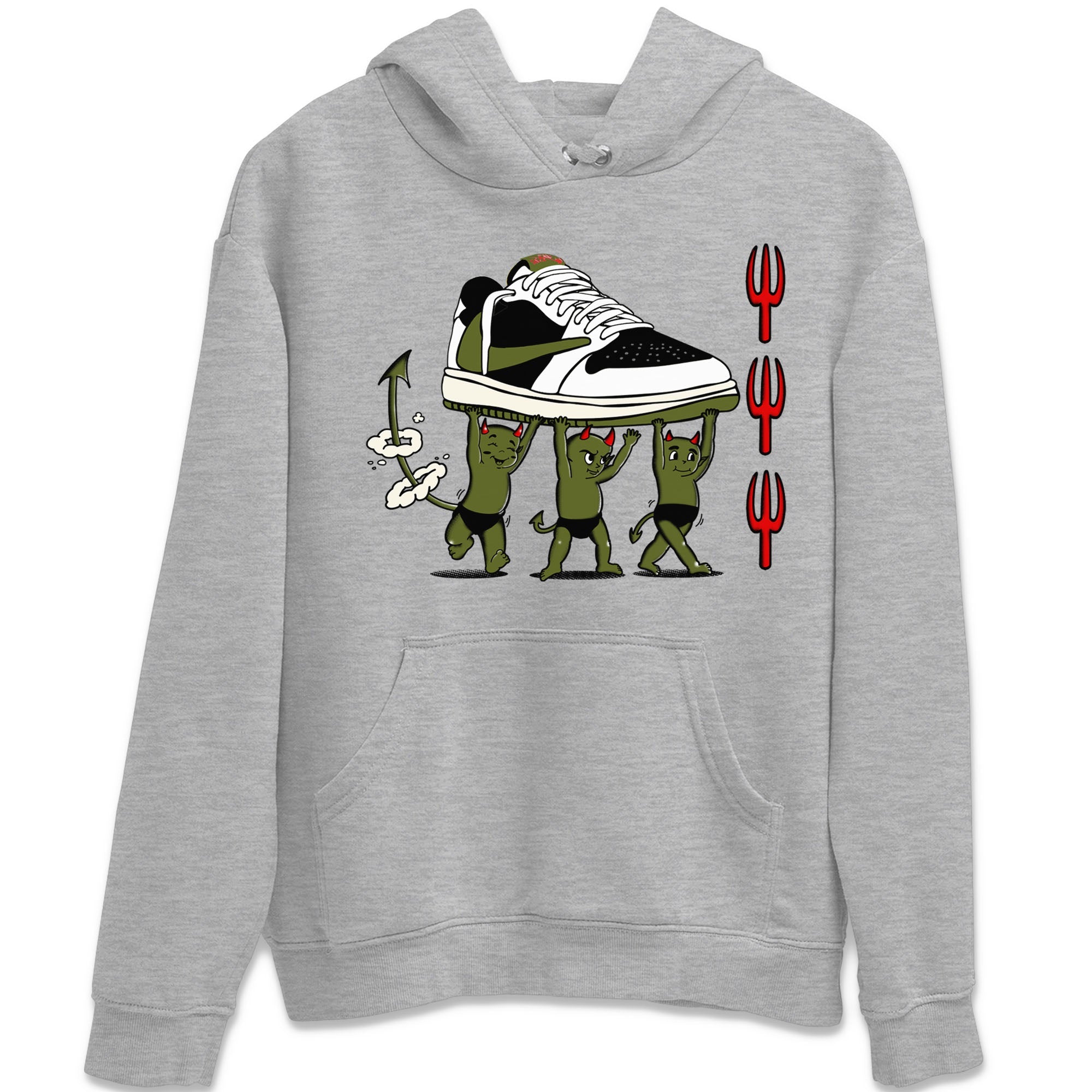Devil Babies snkmatch Tees - Air Jordan 1 Travis Scott Olive