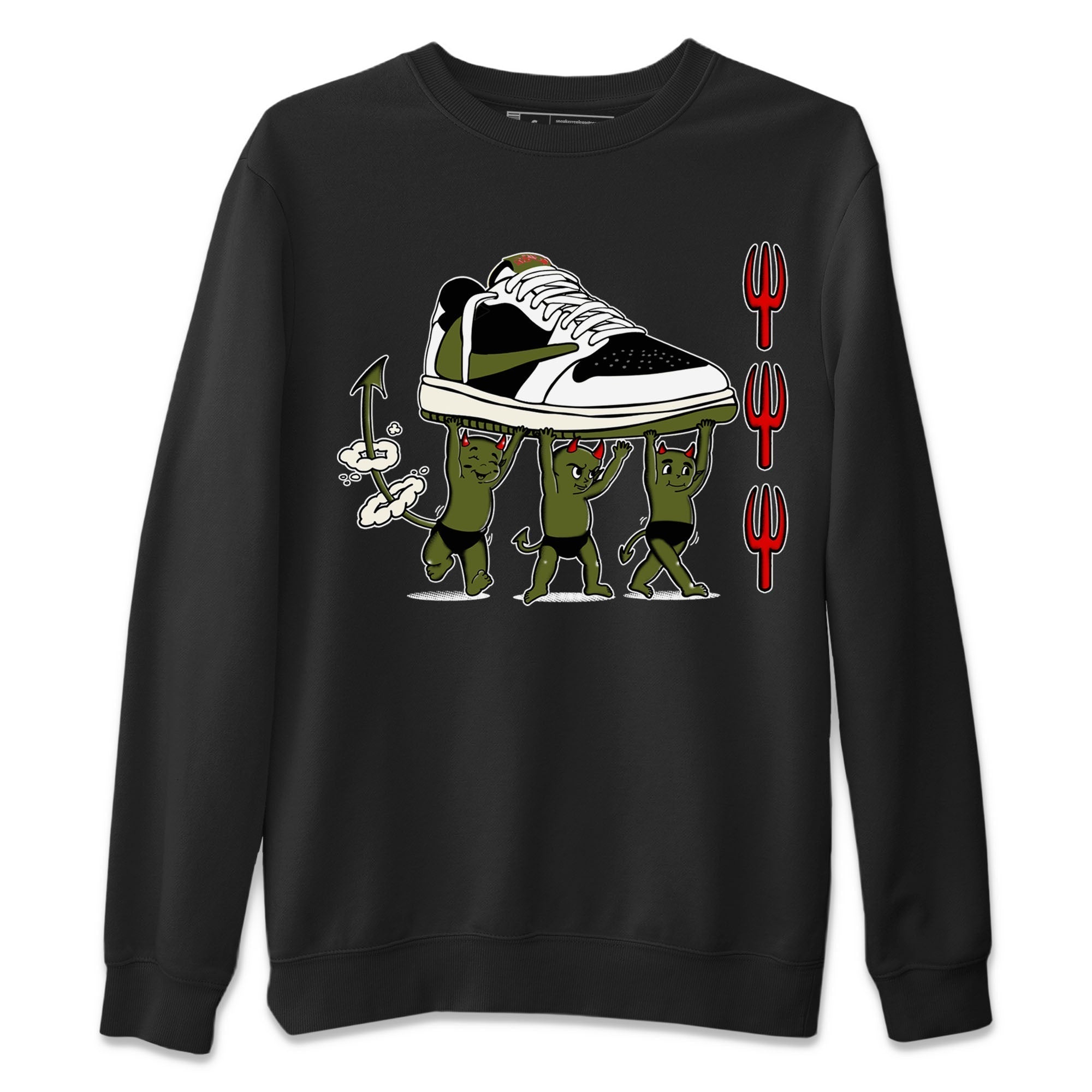 Devil Babies snkmatch Tees - Air Jordan 1 Travis Scott Olive