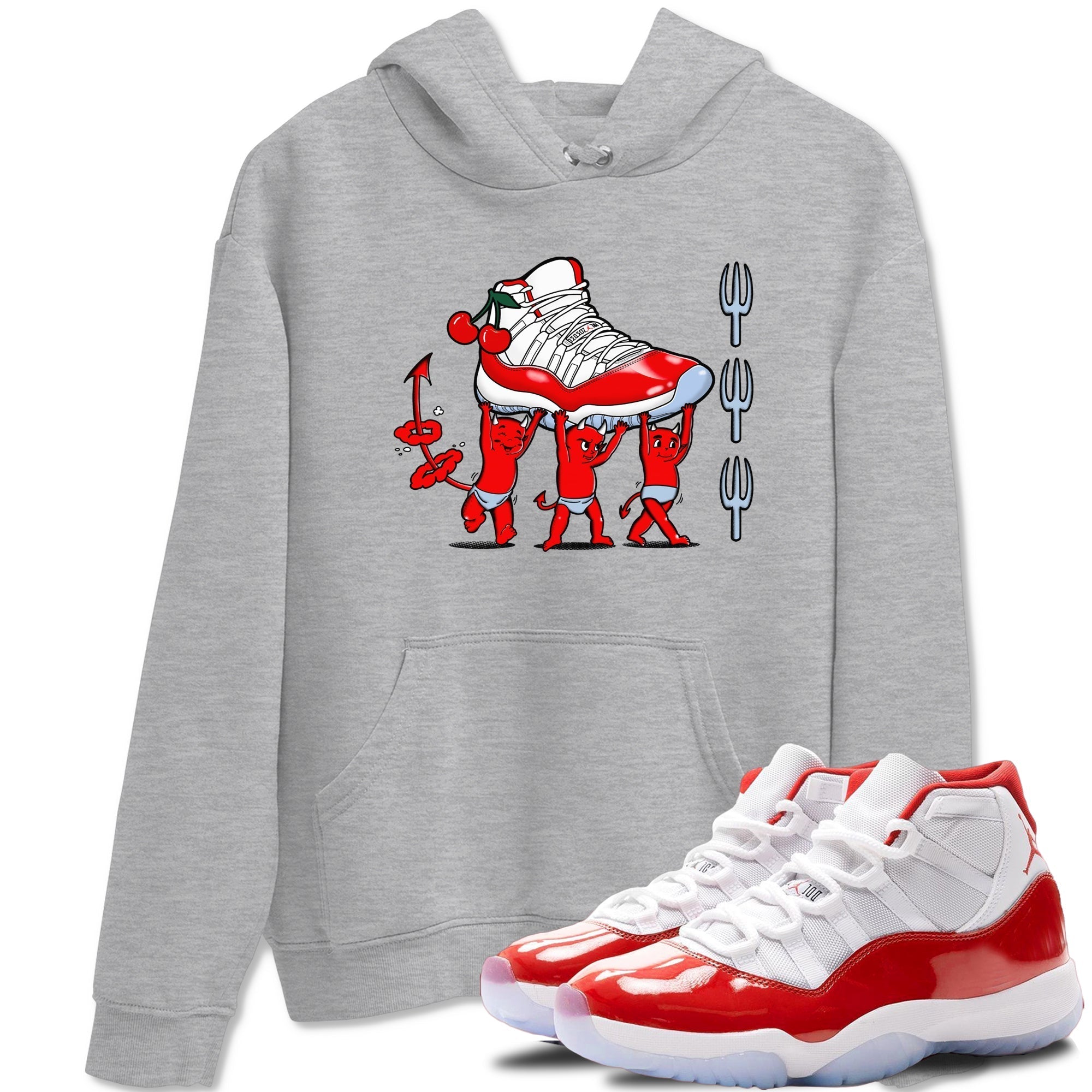 Devil Babies snkmatch Tees - Air Jordan 11 Cherry