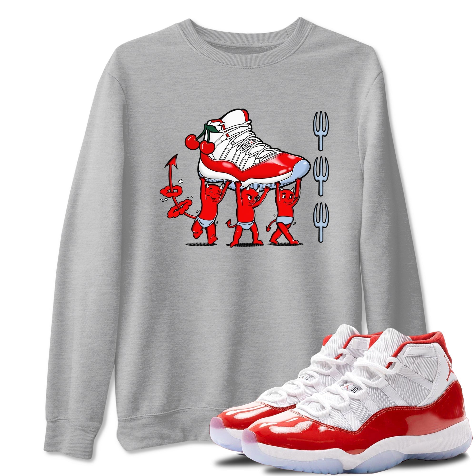 Devil Babies snkmatch Tees - Air Jordan 11 Cherry