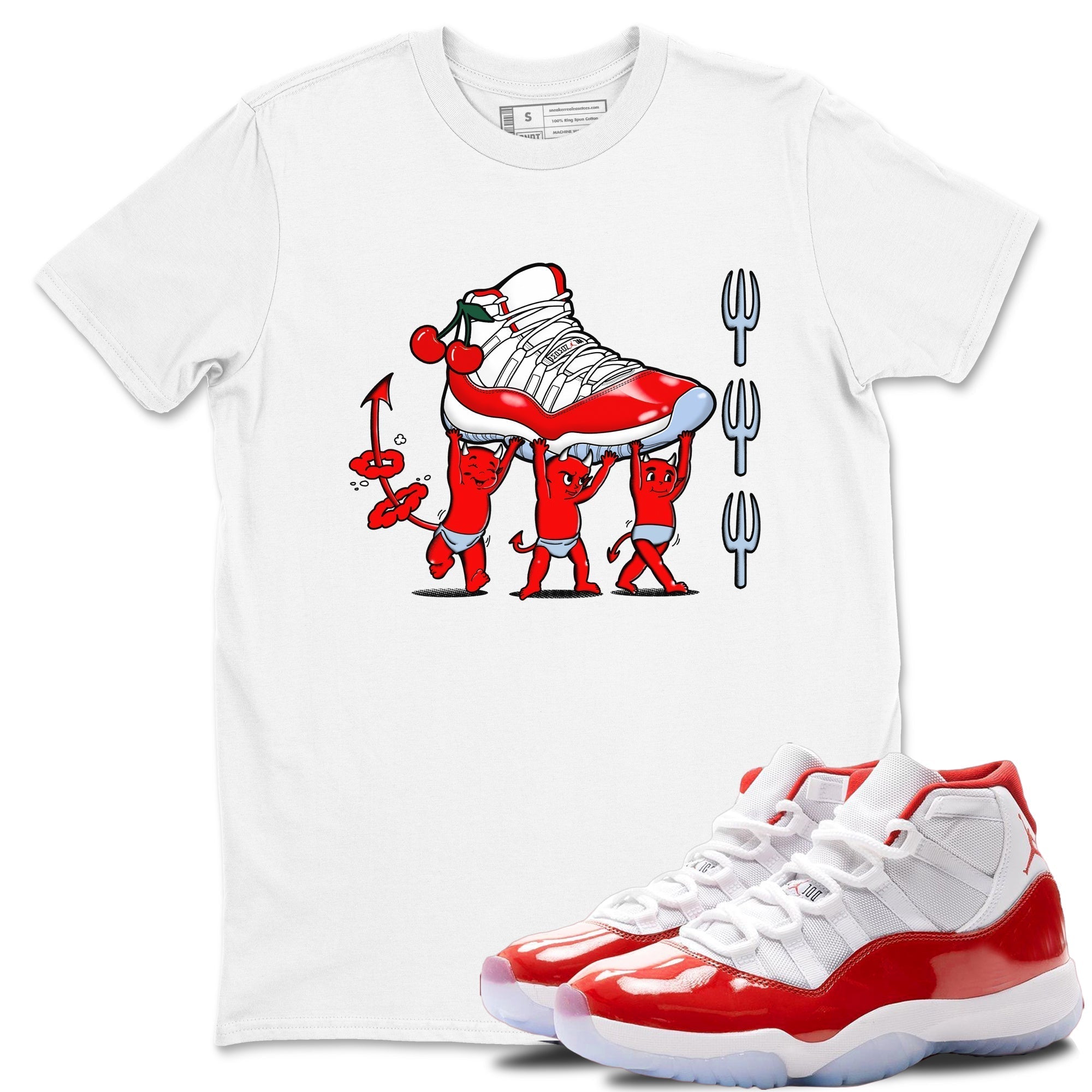Devil Babies snkmatch Tees - Air Jordan 11 Cherry