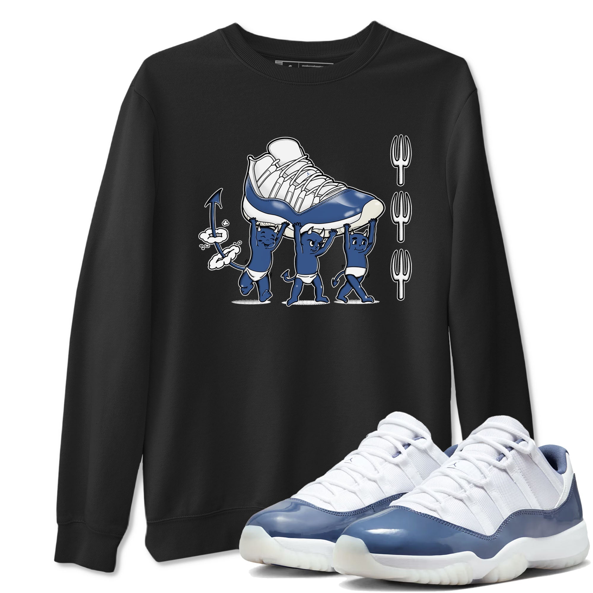 Devil Babies snkmatch Tees - Air Jordan 11 Diffused Blue