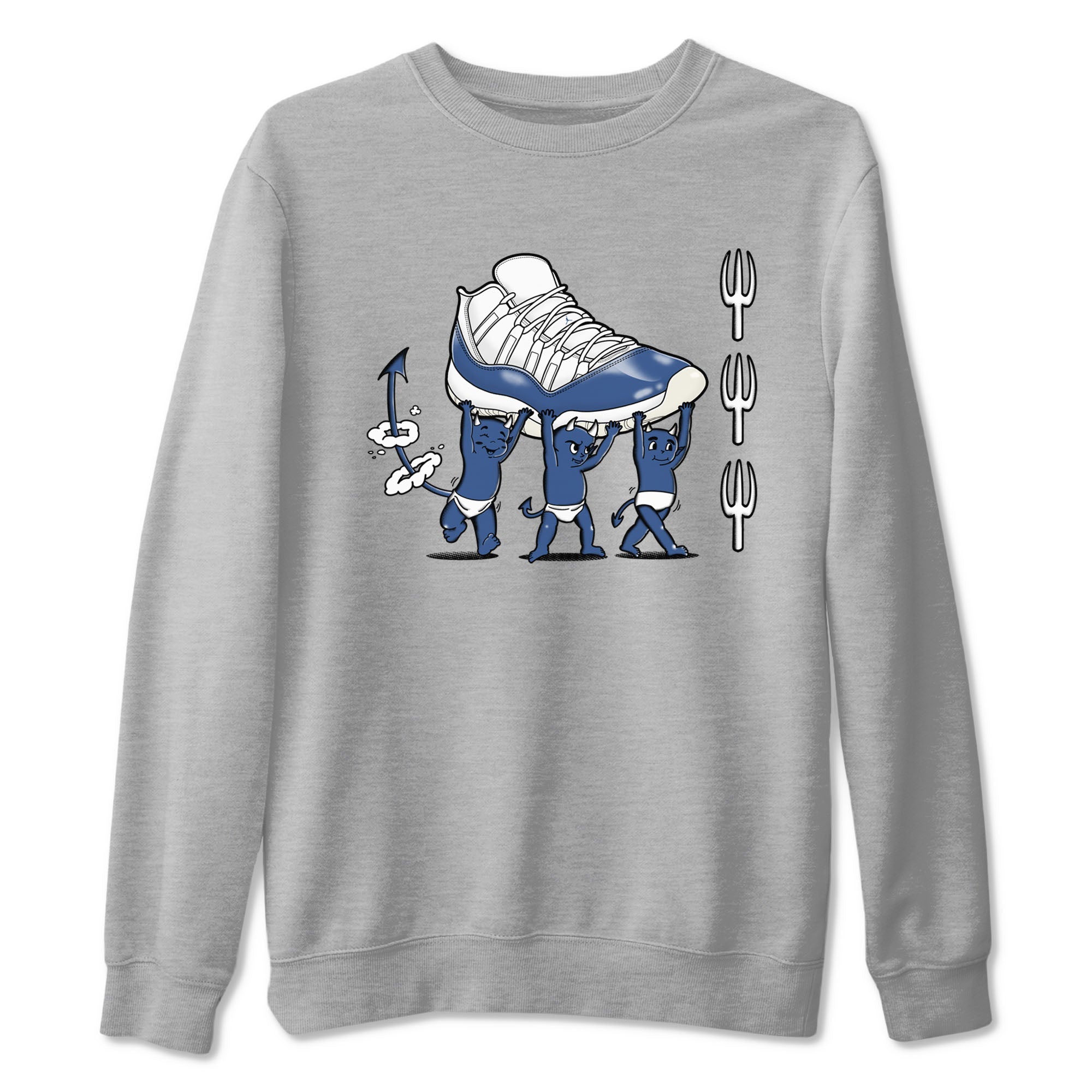 Devil Babies snkmatch Tees - Air Jordan 11 Diffused Blue