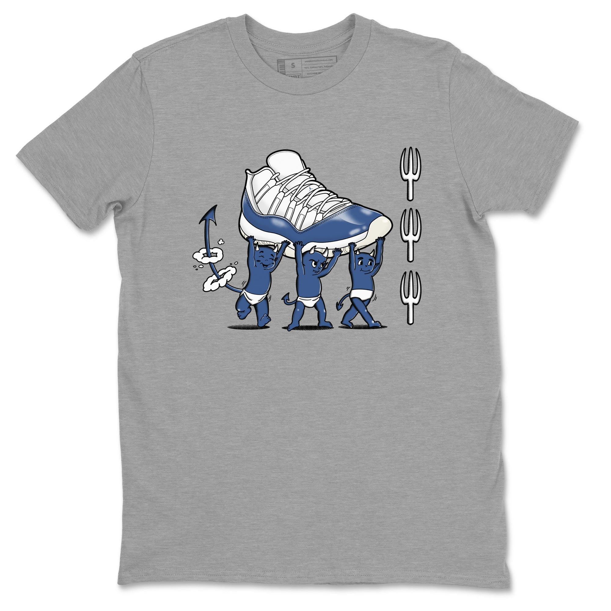 Devil Babies snkmatch Tees - Air Jordan 11 Diffused Blue