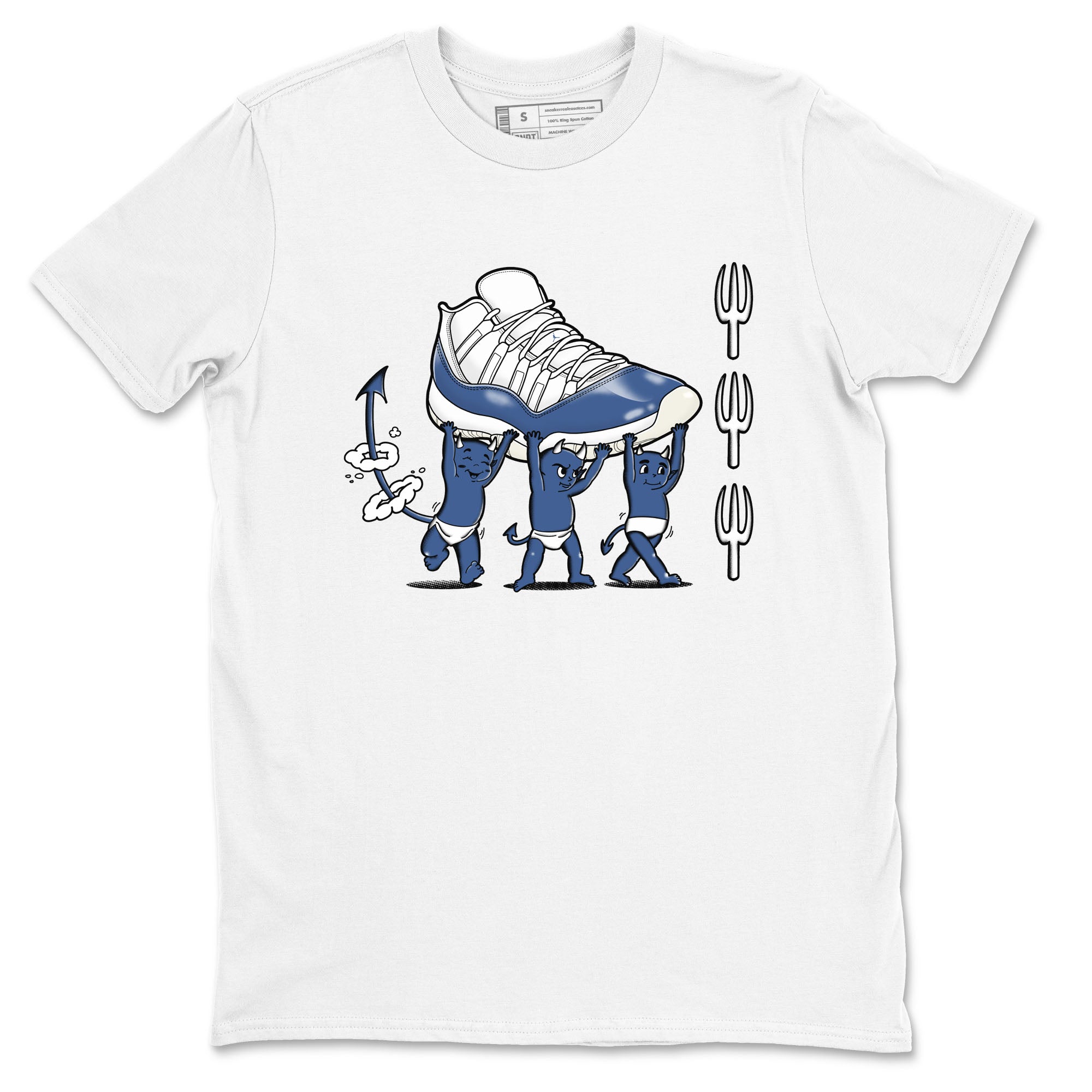 Devil Babies snkmatch Tees - Air Jordan 11 Diffused Blue