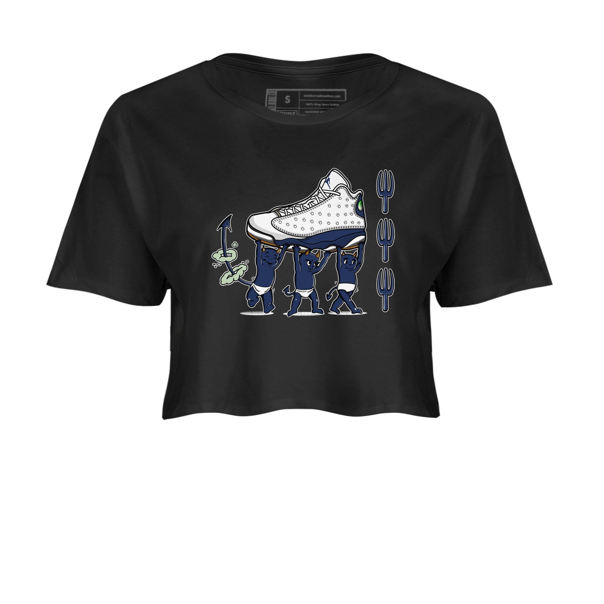 Devil Babies snkmatch Women's Top - Air Jordan 13 Midnight Navy