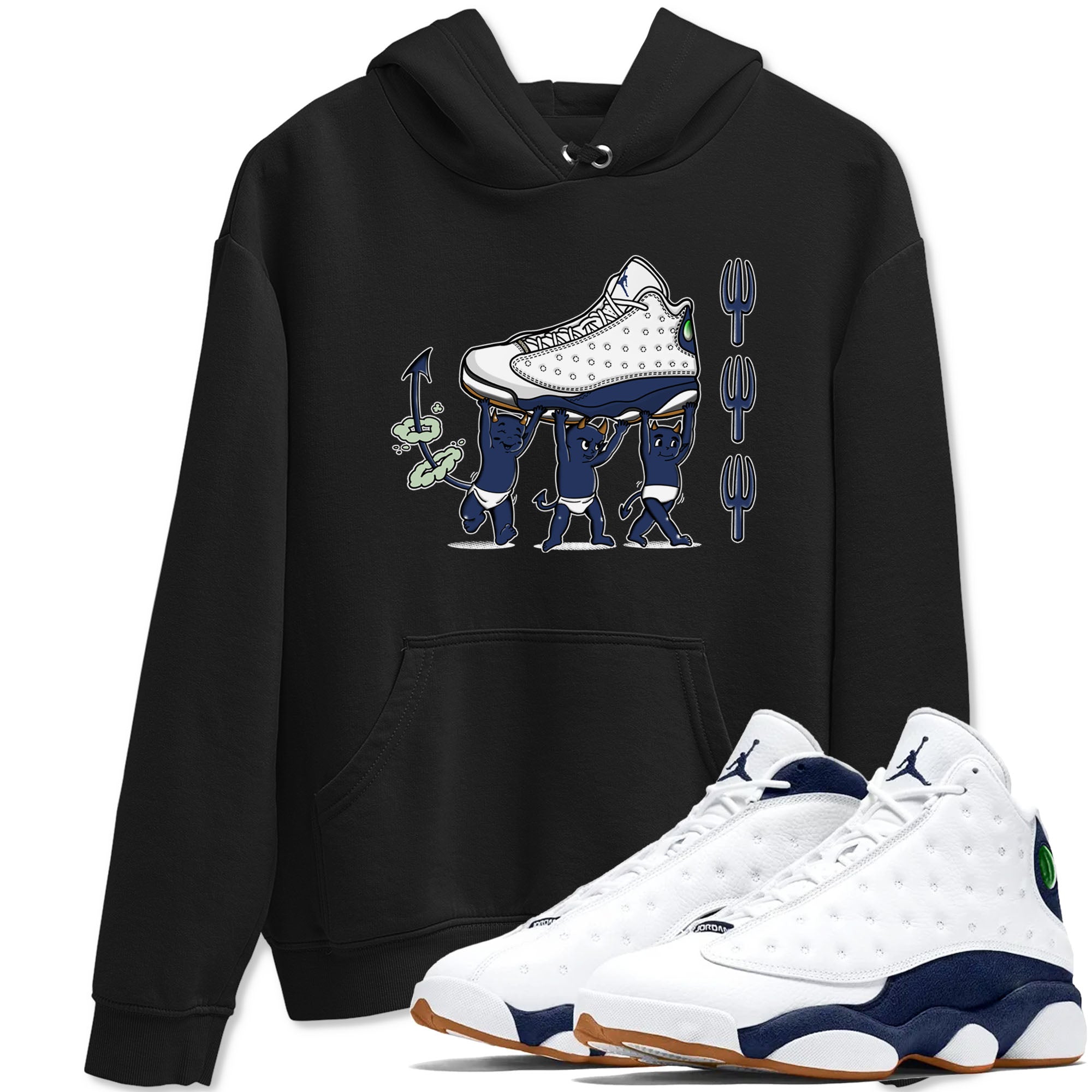 Devil Babies snkmatch Tees - Air Jordan 13 Midnight Navy