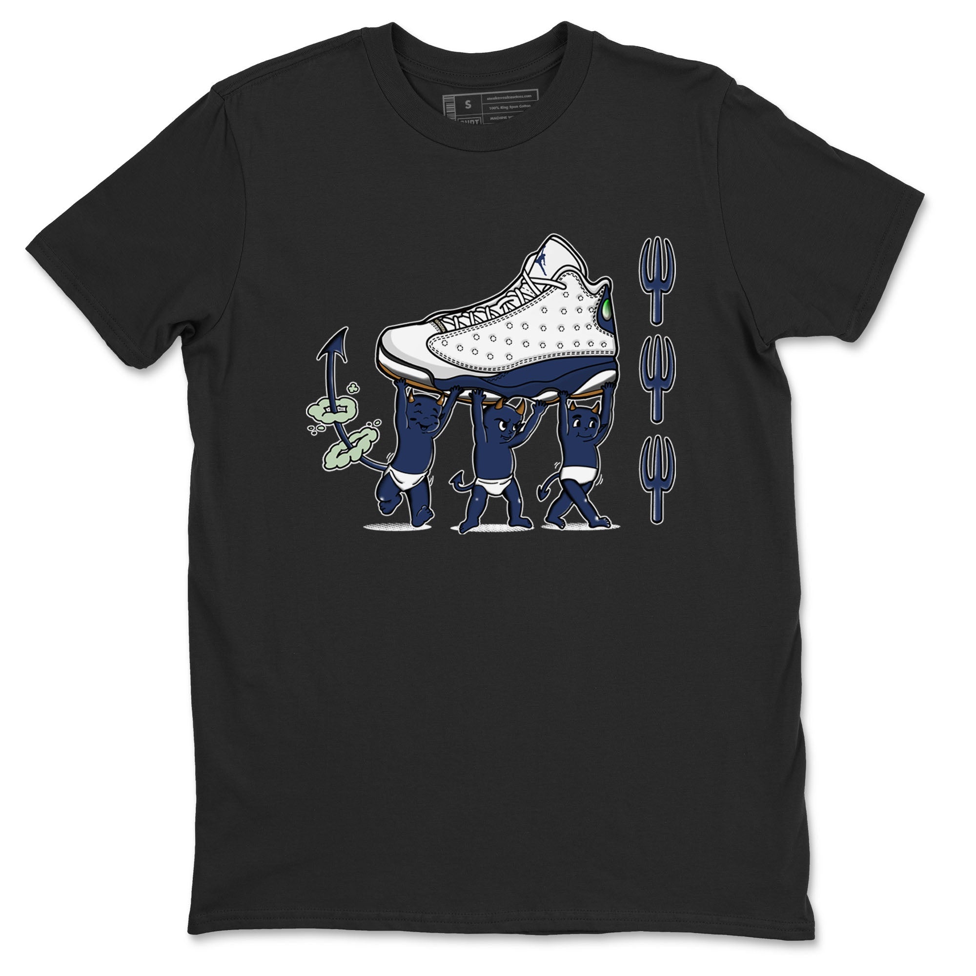 Devil Babies snkmatch Tees - Air Jordan 13 Midnight Navy