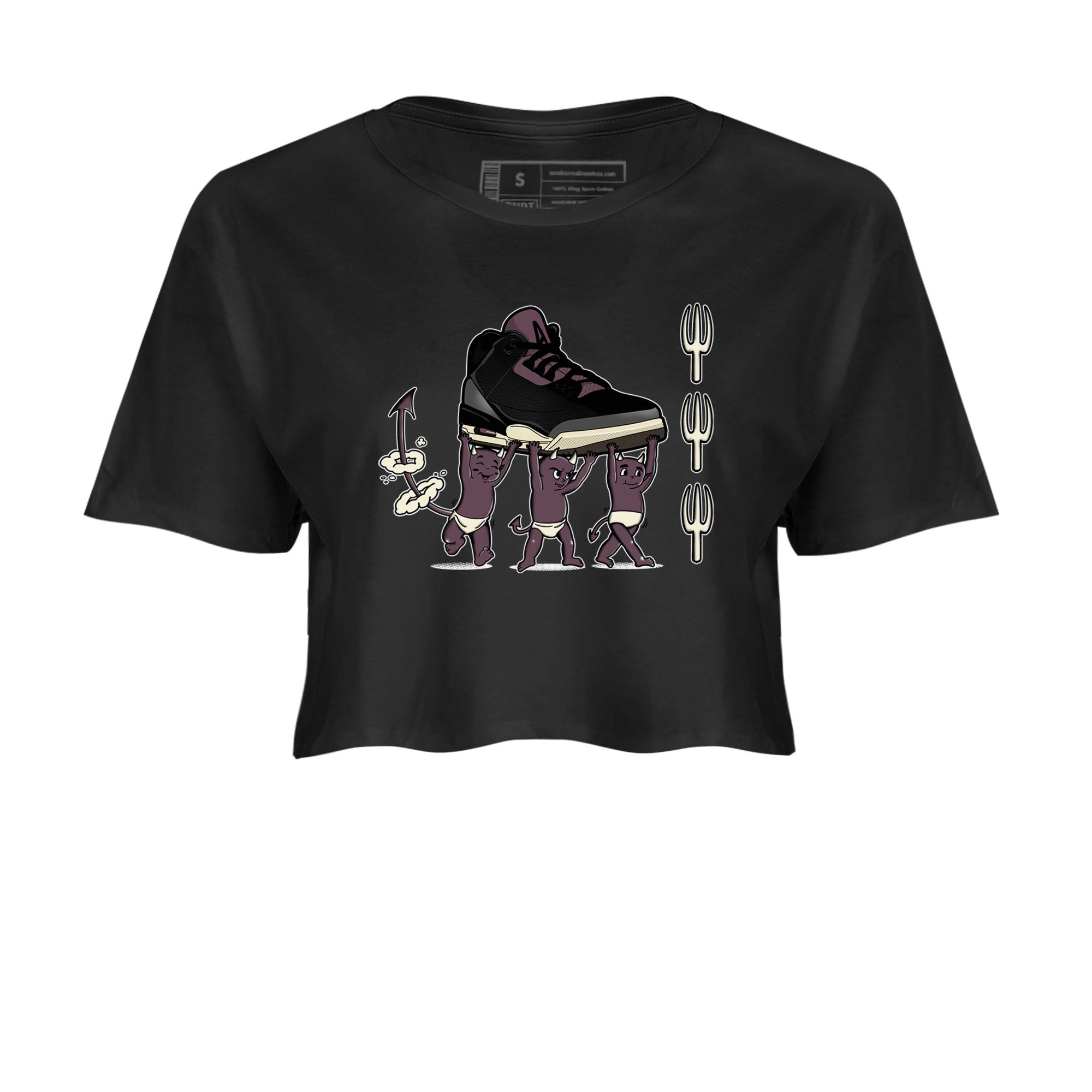 Devil Babies snkmatch Women's Top - Air Jordan 3 A Ma Maniere x Black