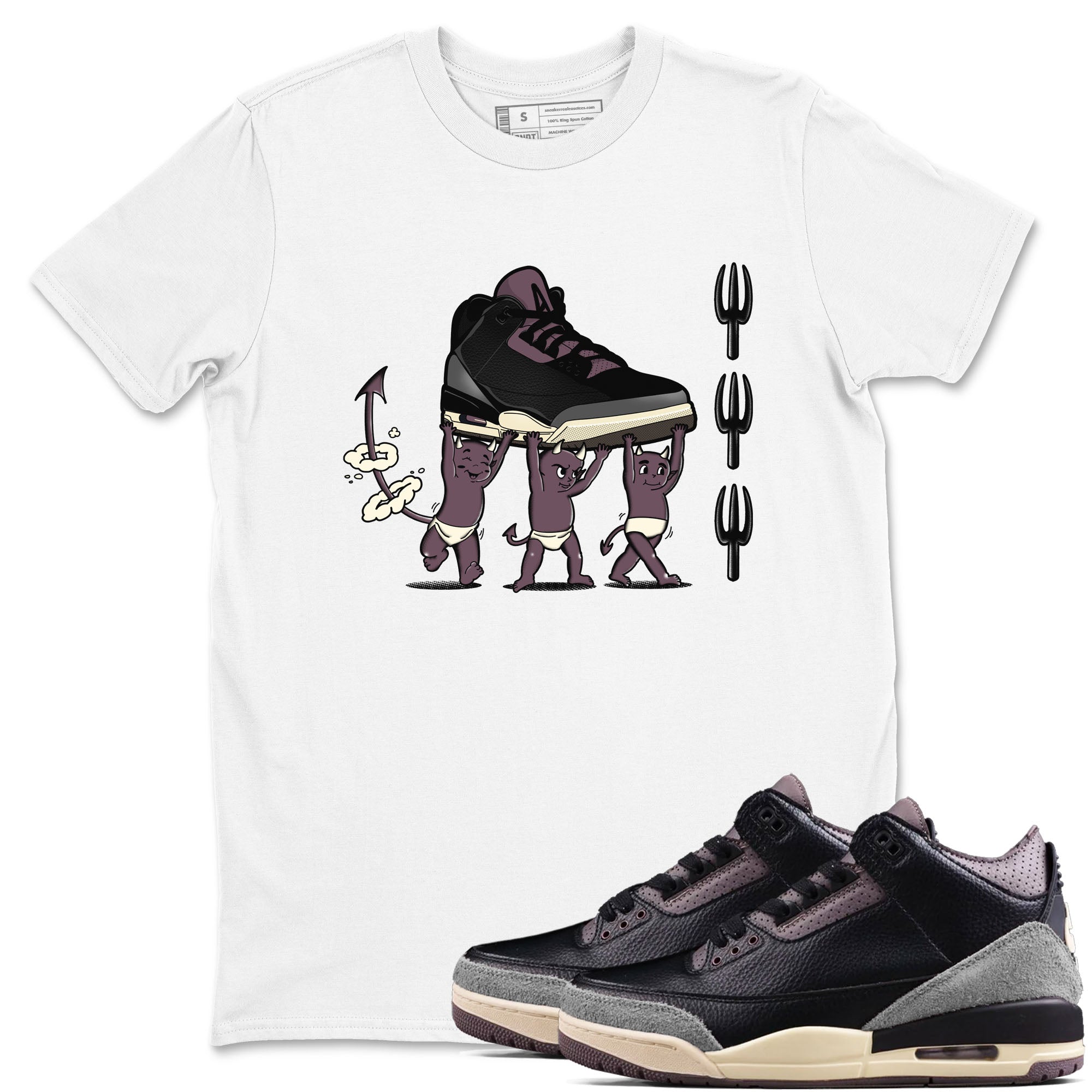 Devil Babies snkmatch Tees - Air Jordan 3 A Ma Maniere x Black