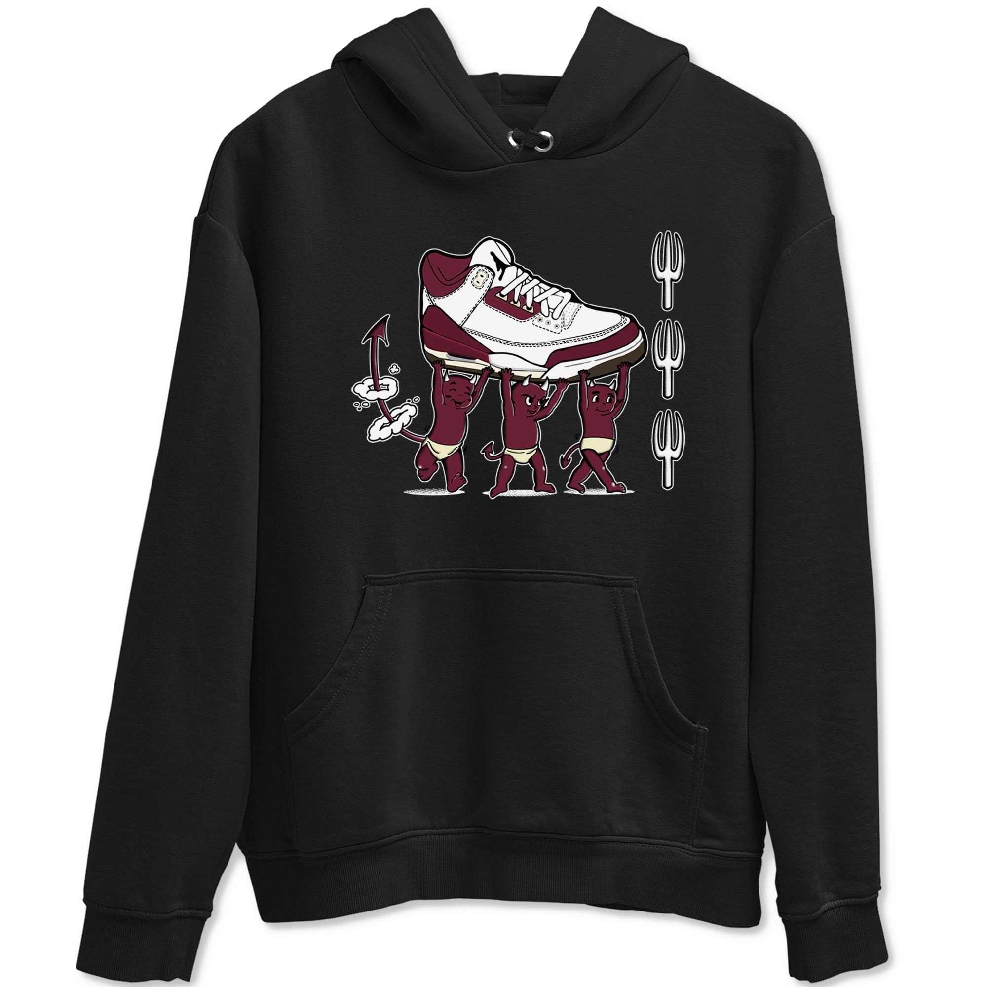 Devil Babies snkmatch Tees - Air Jordan 3 A Ma Maniere x Burgundy Crush