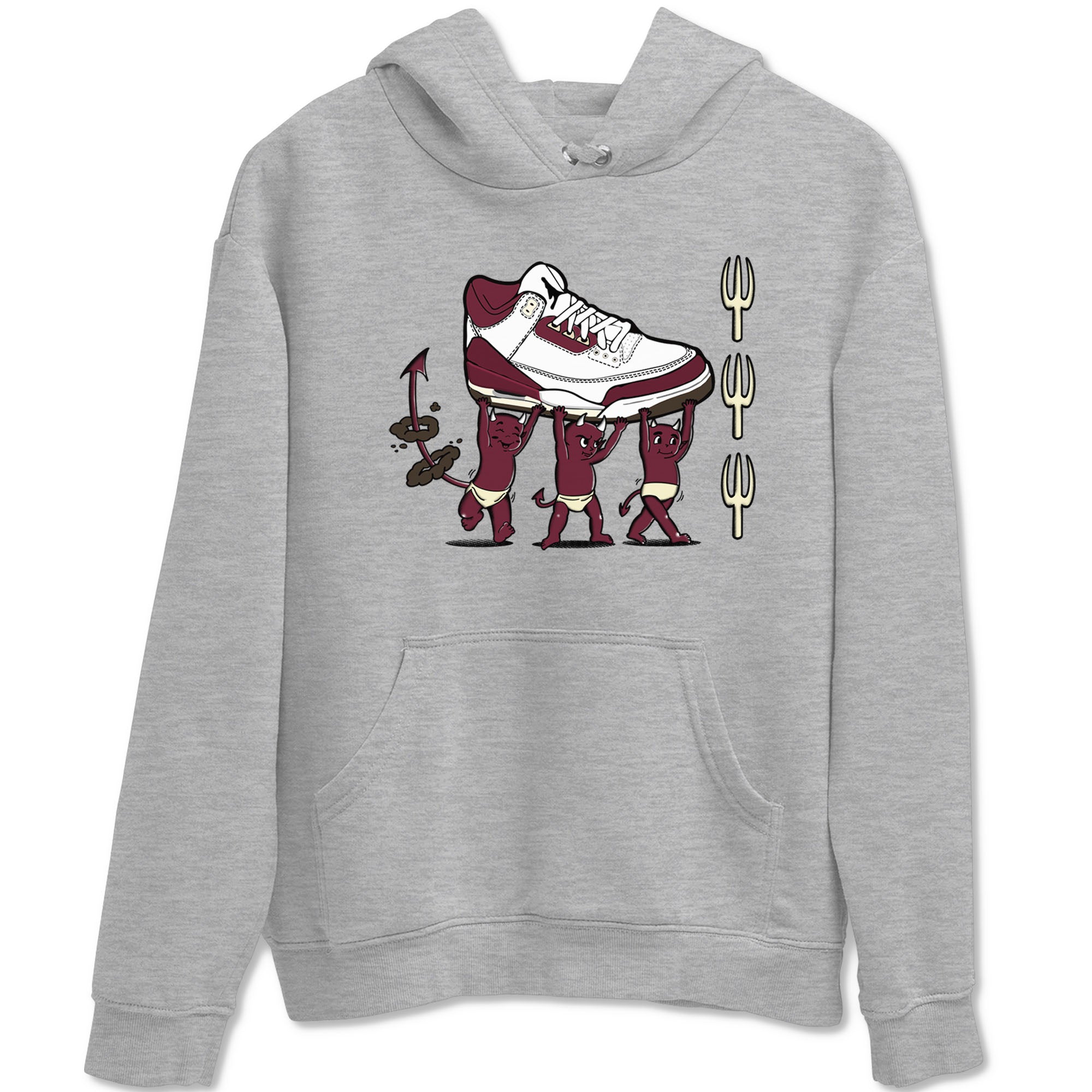Devil Babies snkmatch Tees - Air Jordan 3 A Ma Maniere x Burgundy Crush