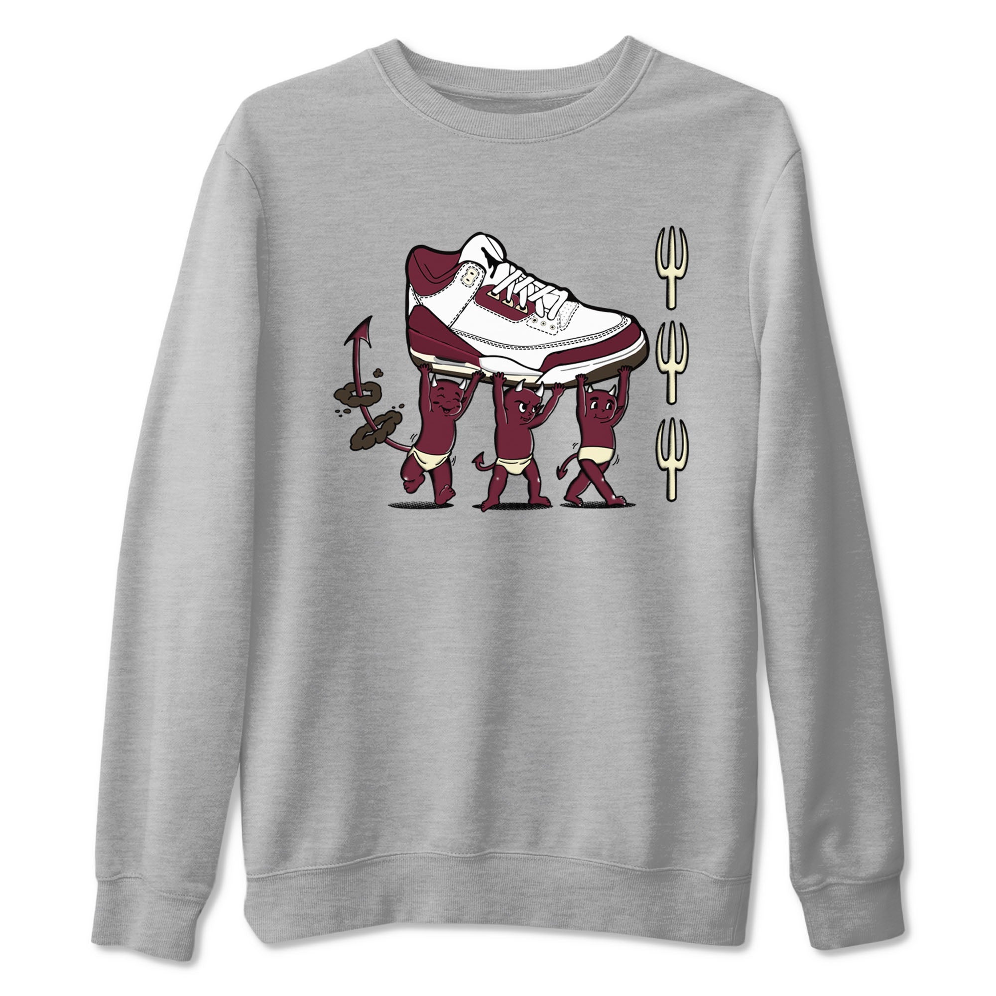 Devil Babies snkmatch Tees - Air Jordan 3 A Ma Maniere x Burgundy Crush