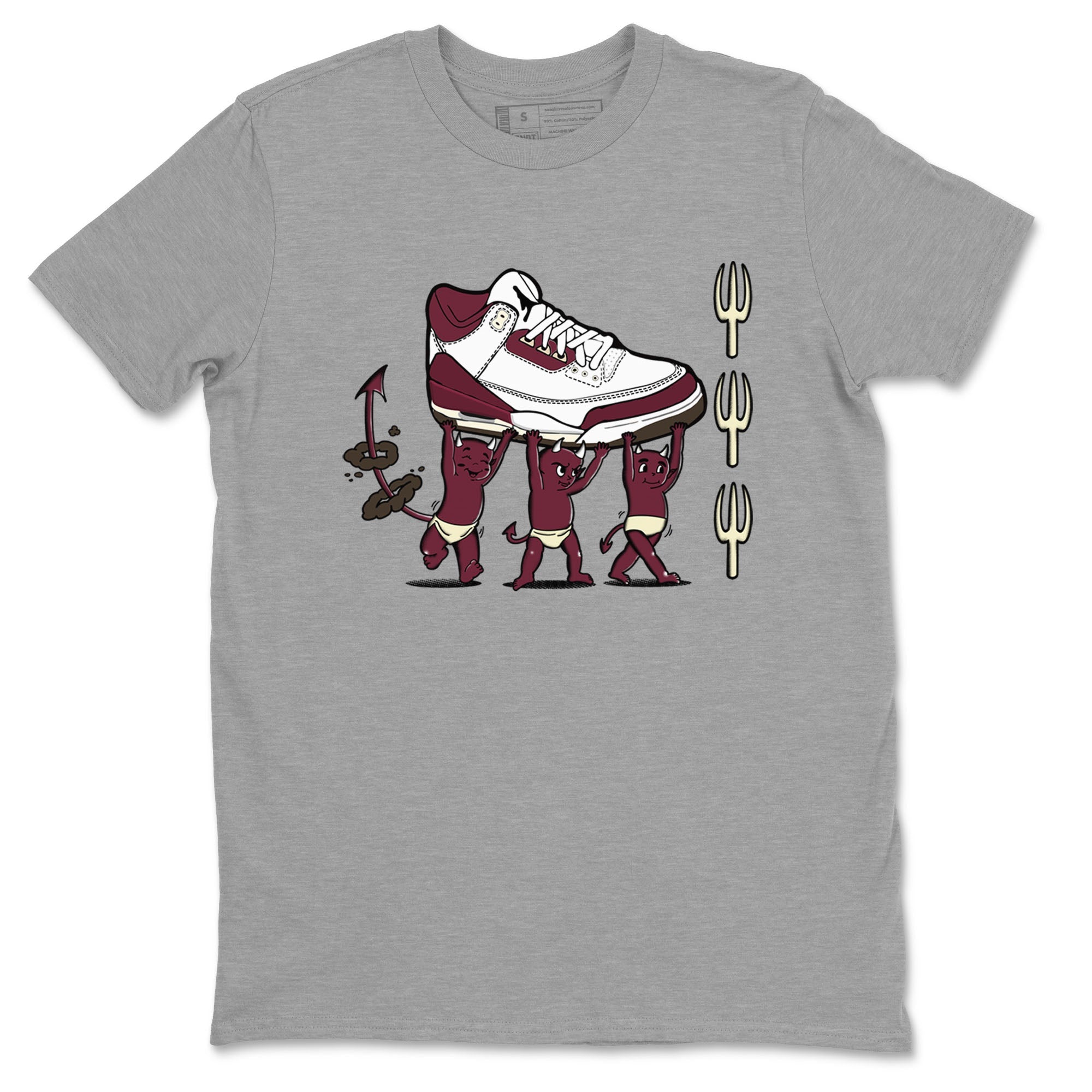 Devil Babies snkmatch Tees - Air Jordan 3 A Ma Maniere x Burgundy Crush