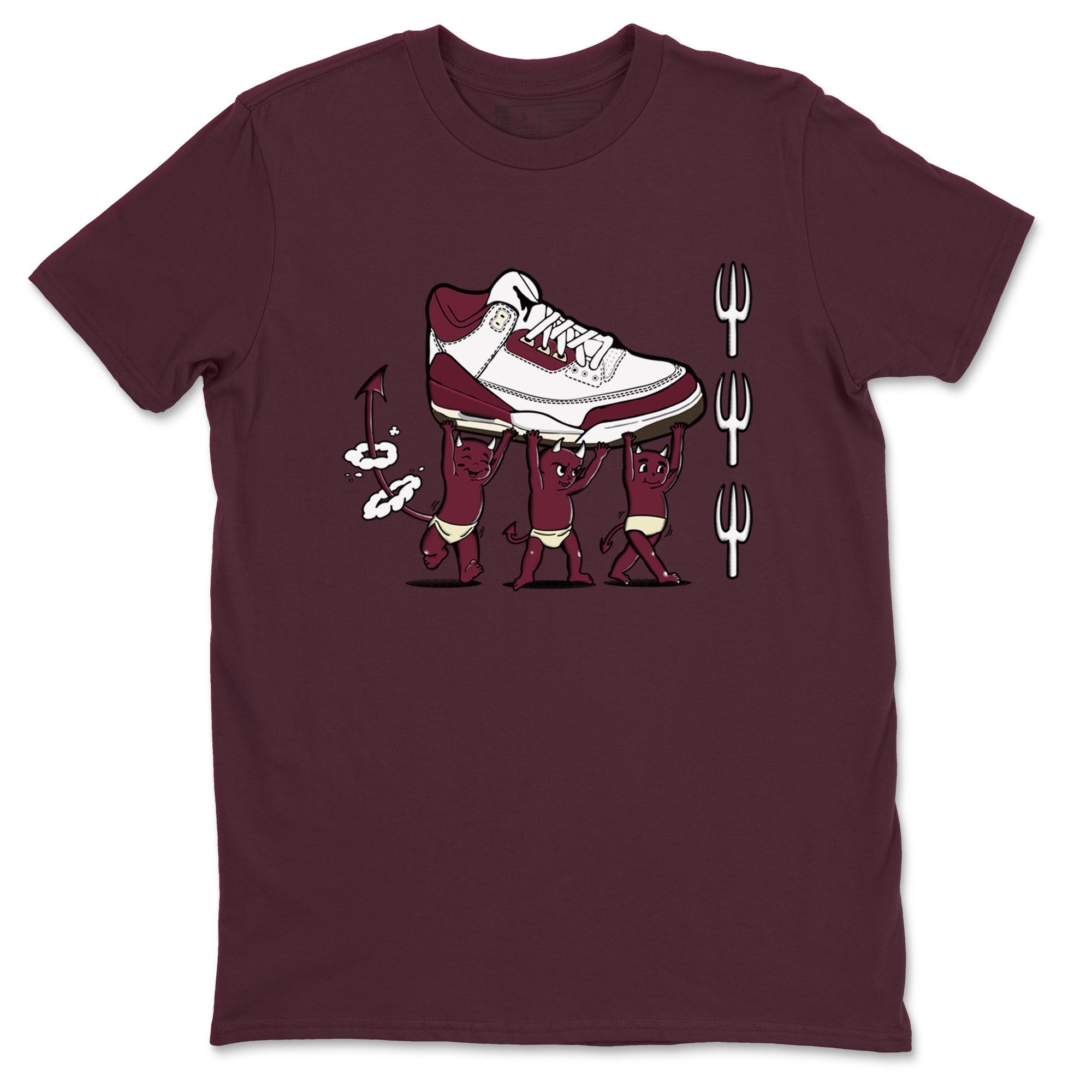Devil Babies snkmatch Tees - Air Jordan 3 A Ma Maniere x Burgundy Crush