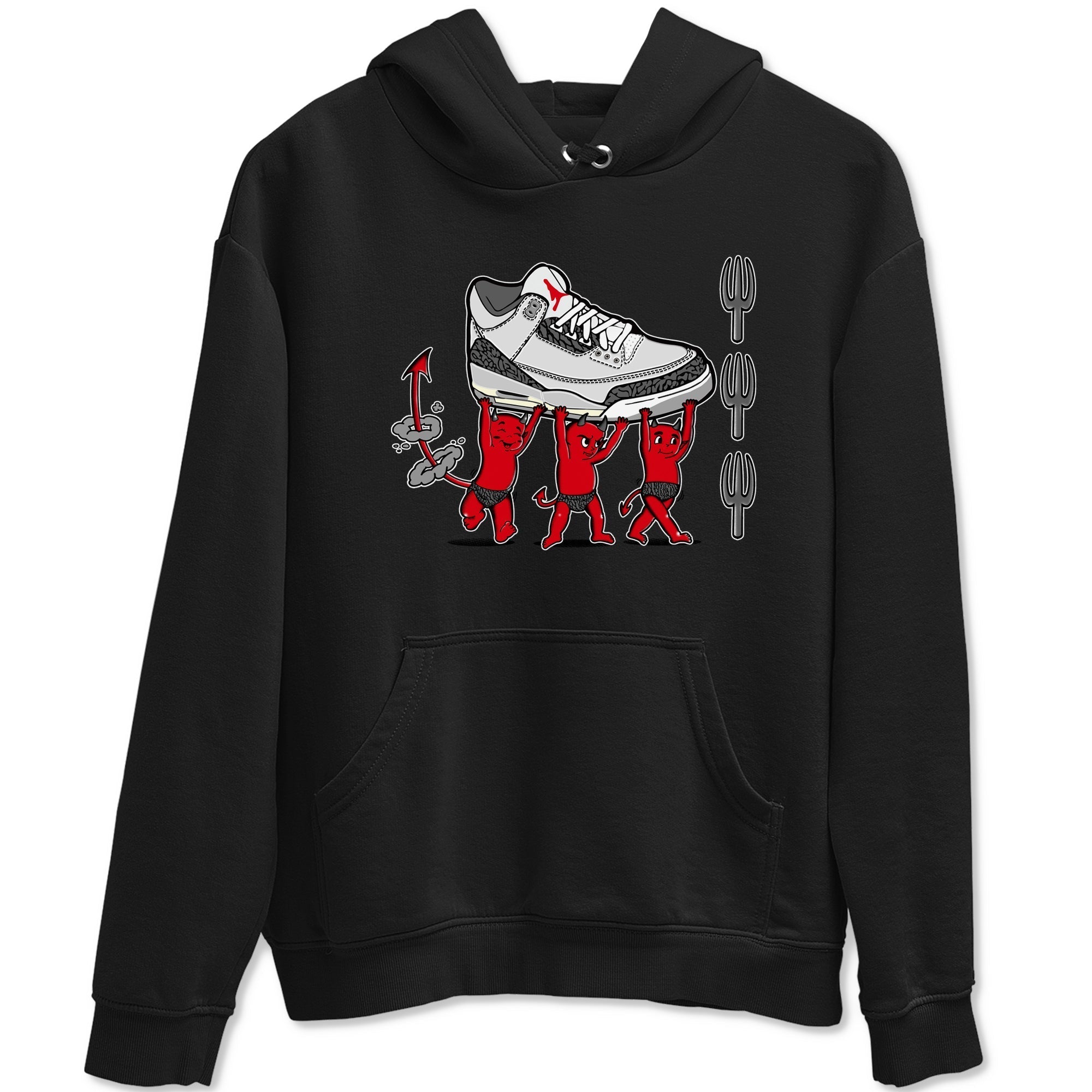 Devil Babies snkmatch Tees - Air Jordan 3 Cement Grey