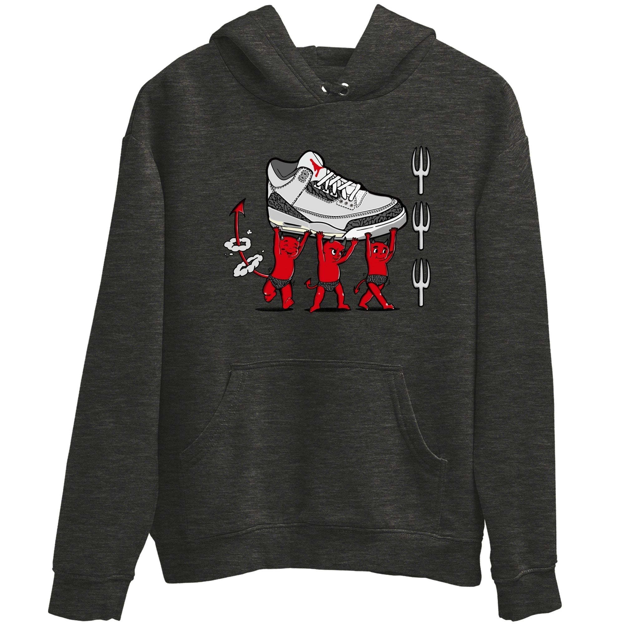 Devil Babies snkmatch Tees - Air Jordan 3 Cement Grey