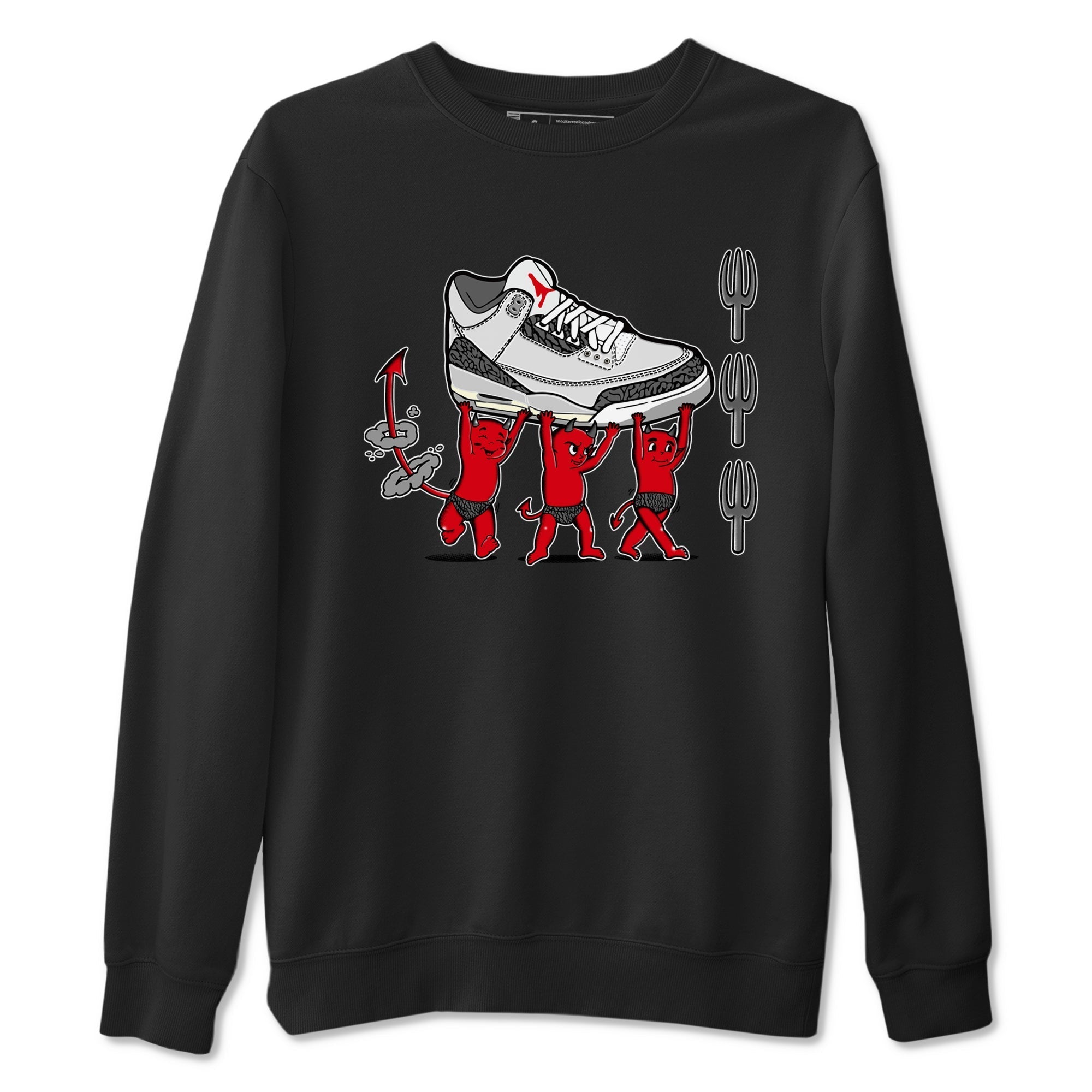 Devil Babies snkmatch Tees - Air Jordan 3 Cement Grey