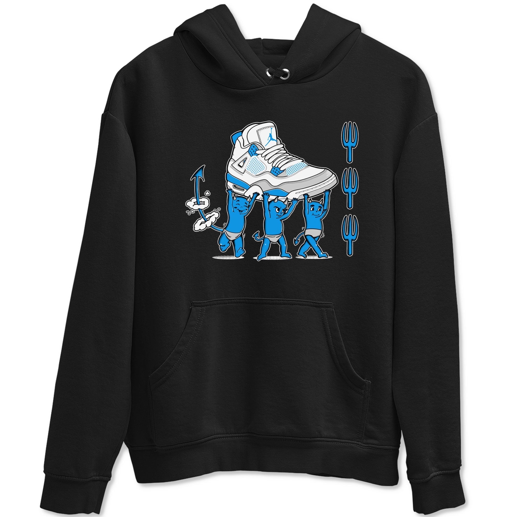 Devil Babies snkmatch Tees - Air Jordan 4 Military Blue