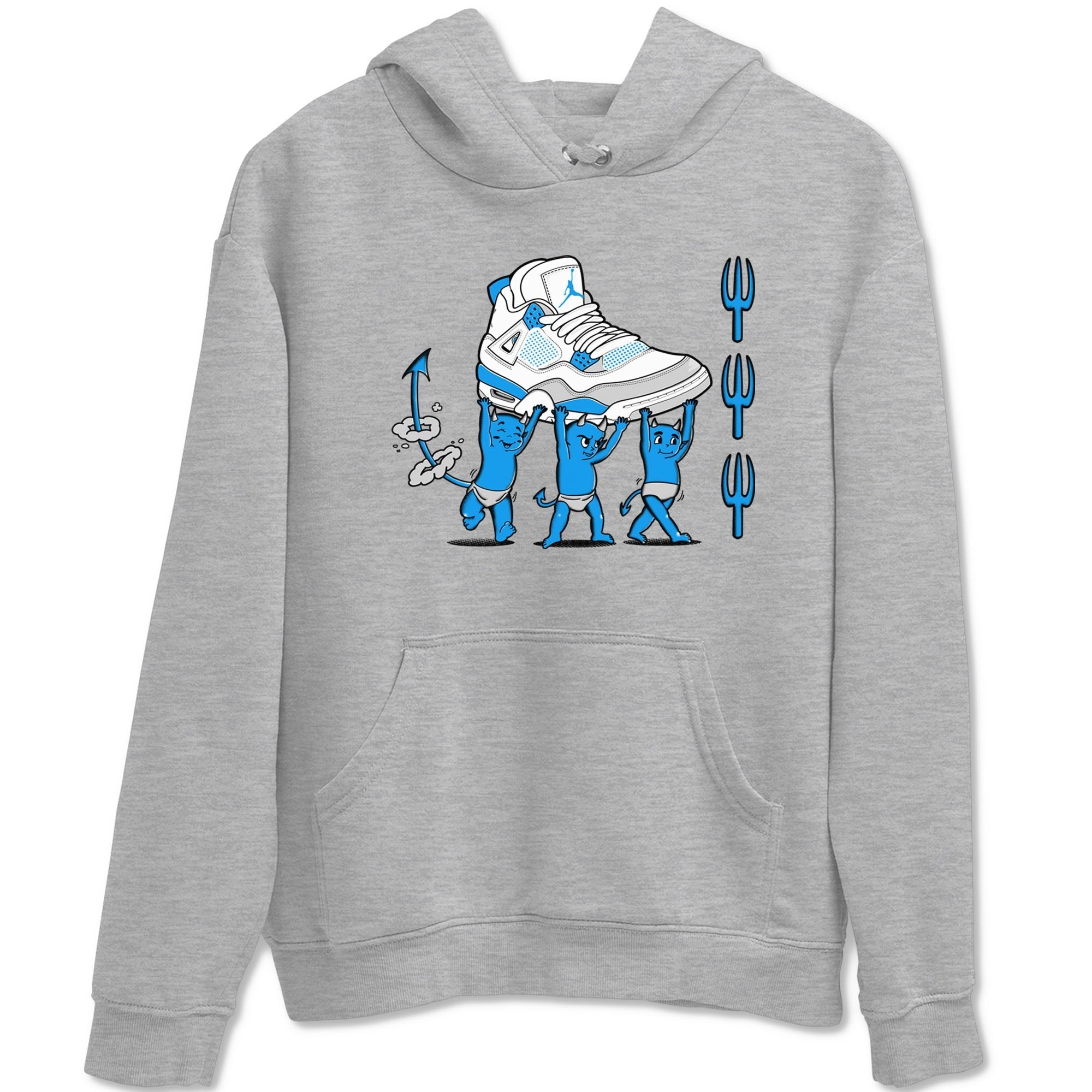 Devil Babies snkmatch Tees - Air Jordan 4 Military Blue