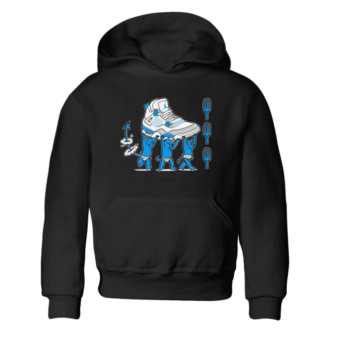Devil Babies snkmatch Tees Kids - Air Jordan 4 Military Blue