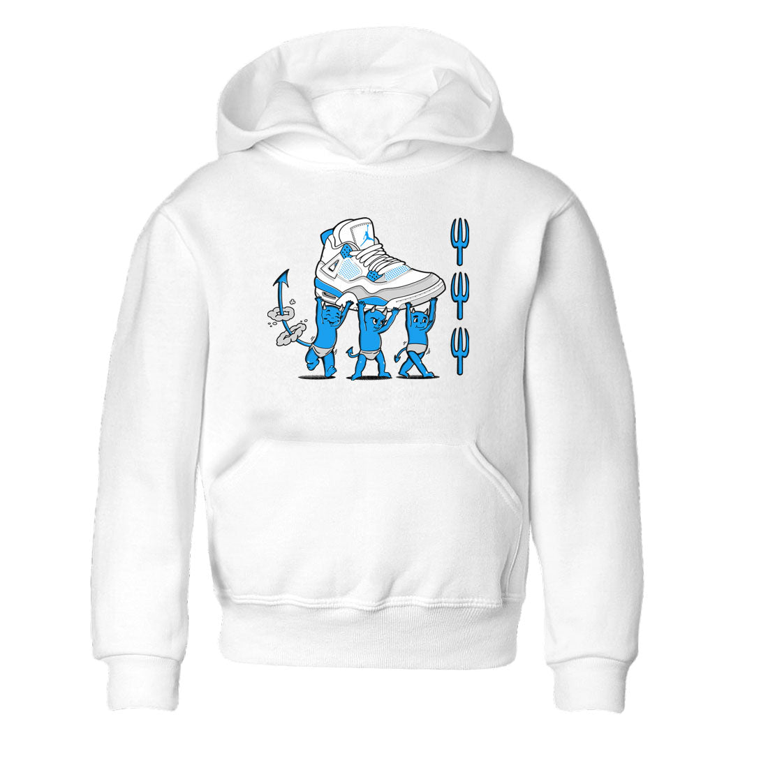 Devil Babies snkmatch Tees Kids - Air Jordan 4 Military Blue