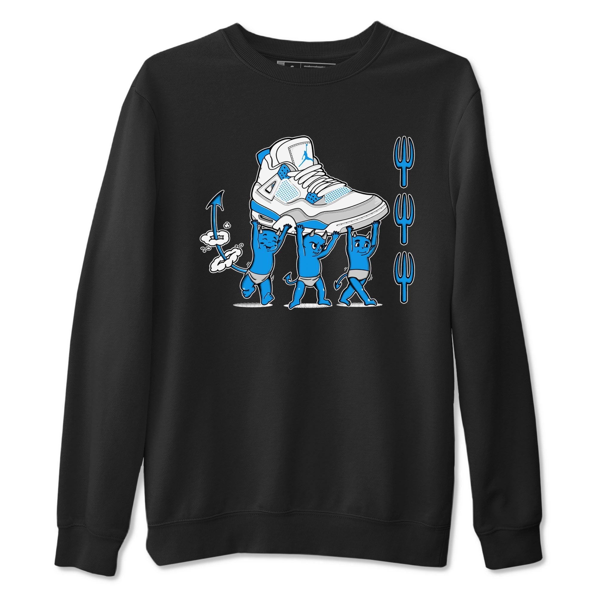 Devil Babies snkmatch Tees - Air Jordan 4 Military Blue