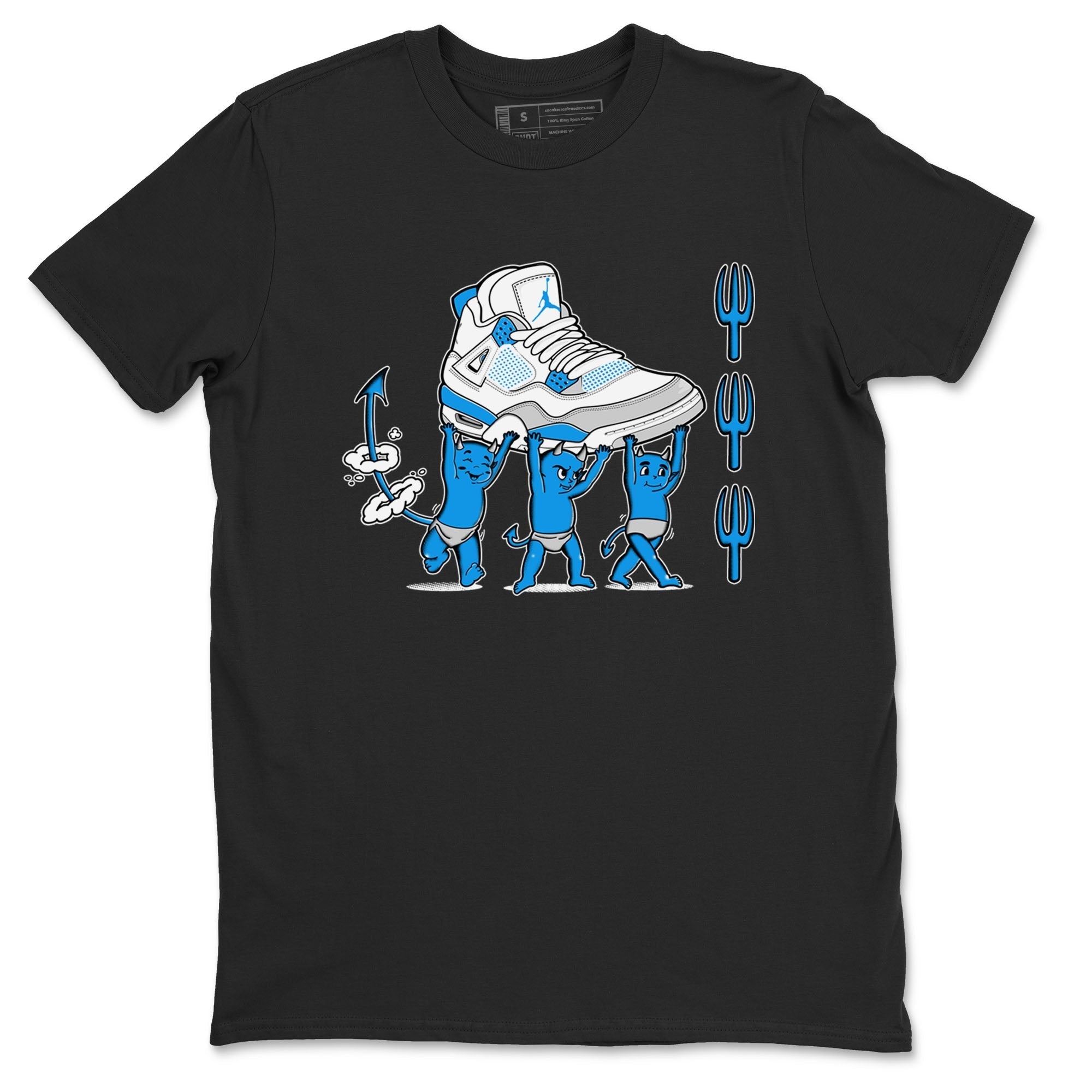 Devil Babies snkmatch Tees - Air Jordan 4 Military Blue