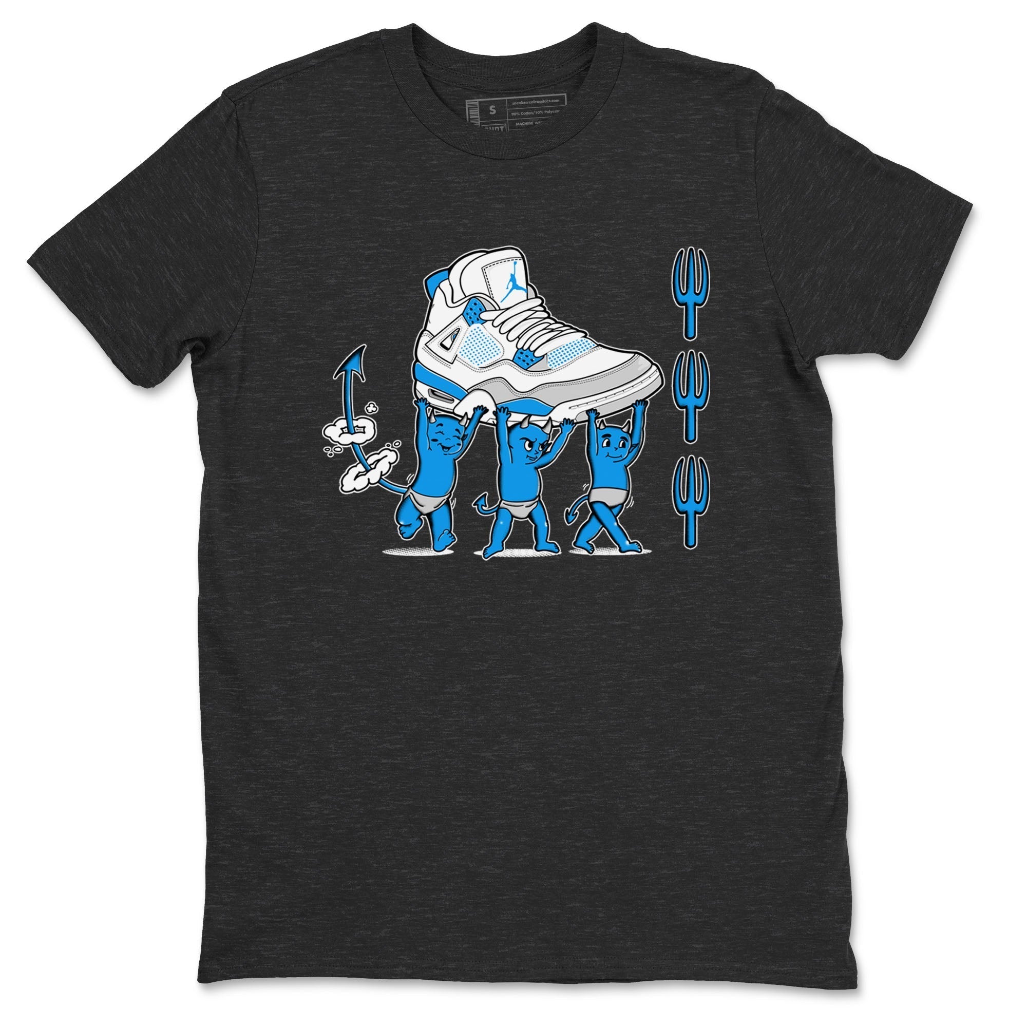 Devil Babies snkmatch Tees - Air Jordan 4 Military Blue