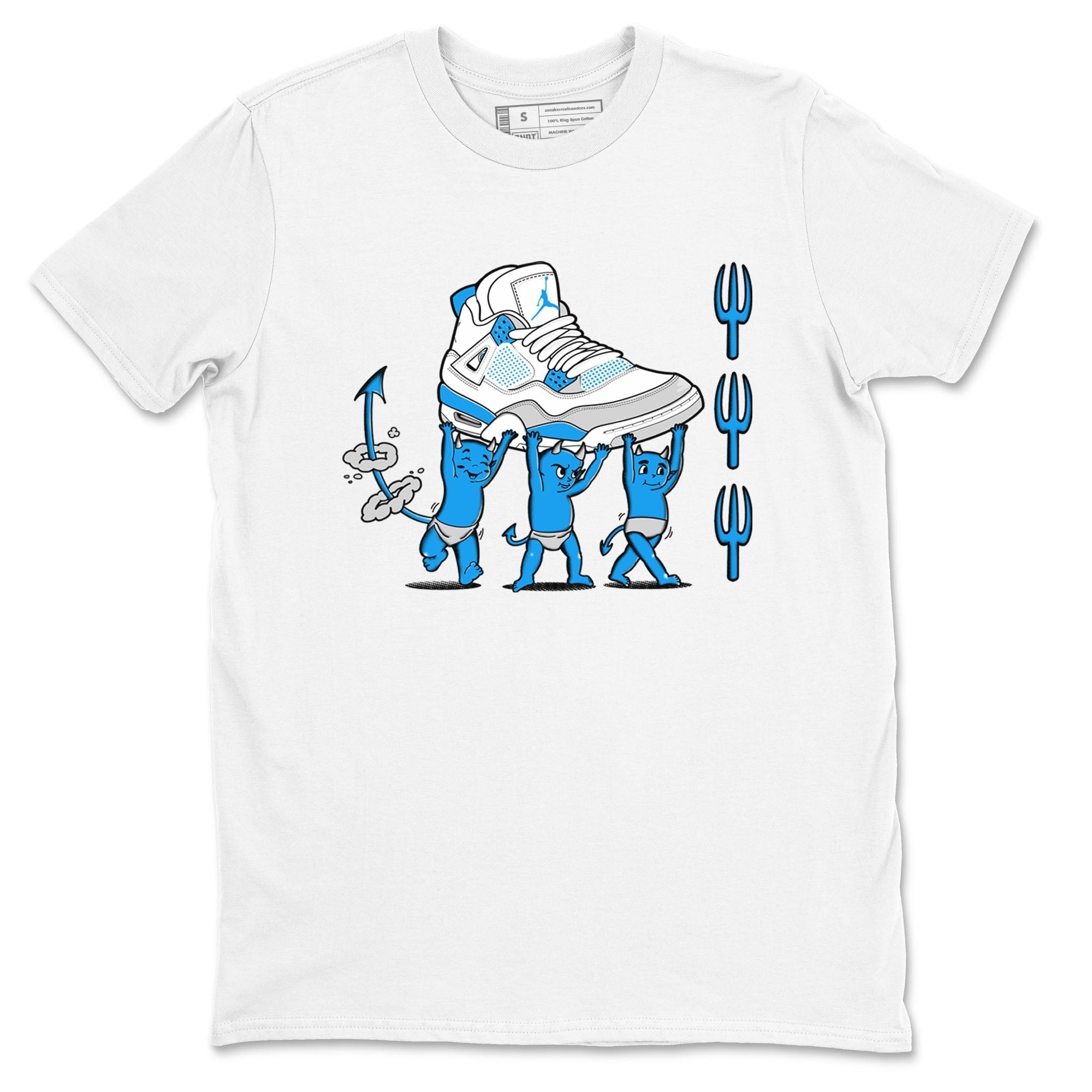 Devil Babies snkmatch Tees - Air Jordan 4 Military Blue