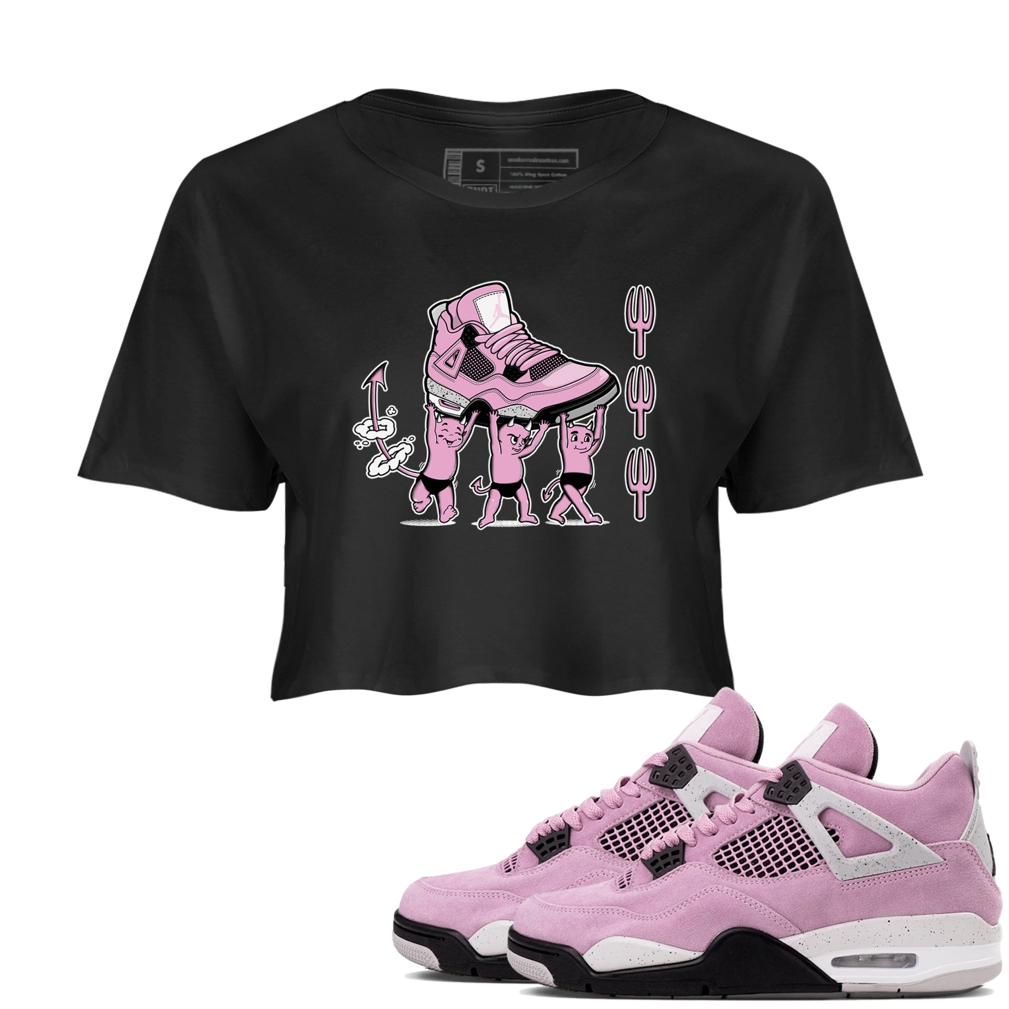 Devil Babies snkmatch Women's Top - Air Jordan 4 Orchid
