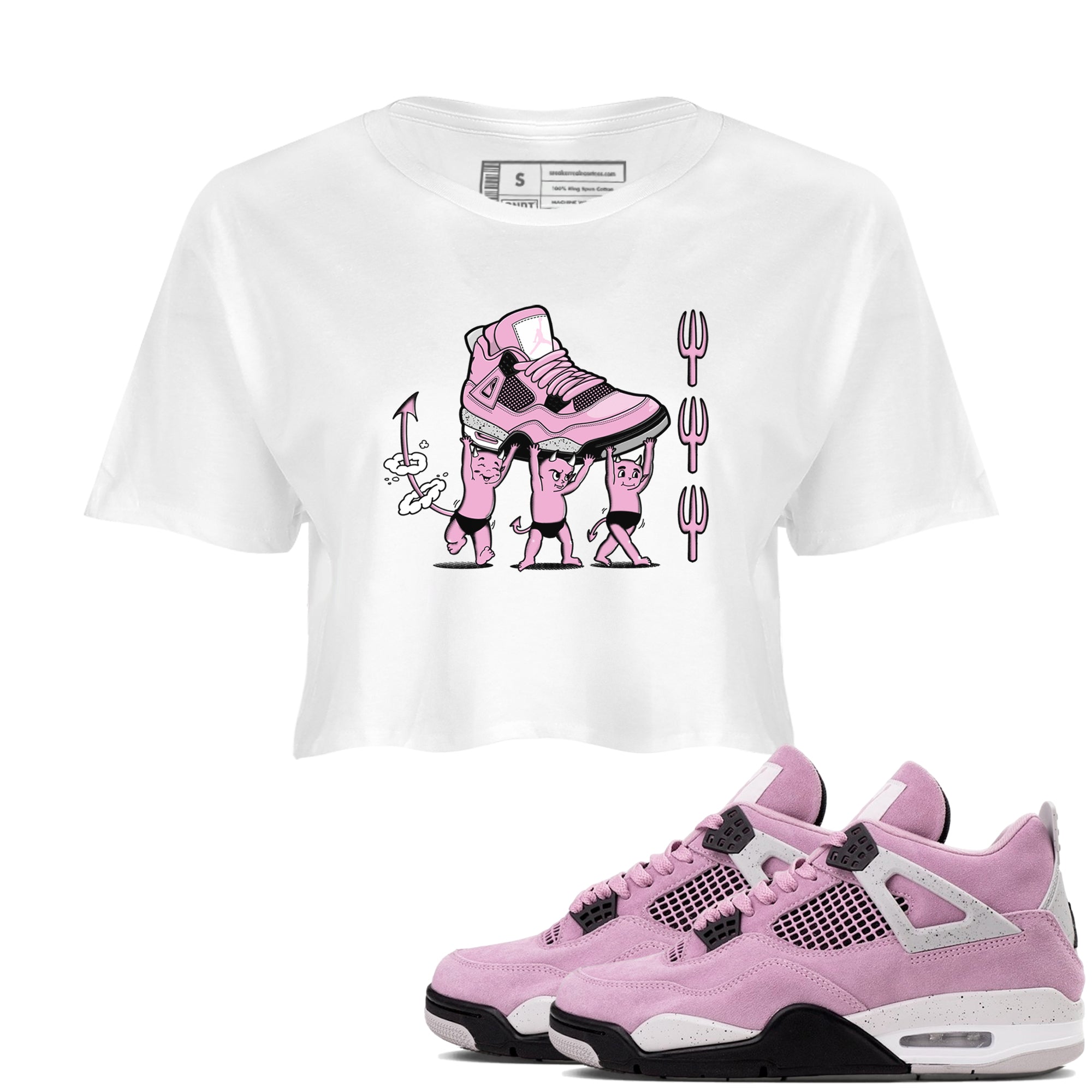 Devil Babies snkmatch Women's Top - Air Jordan 4 Orchid