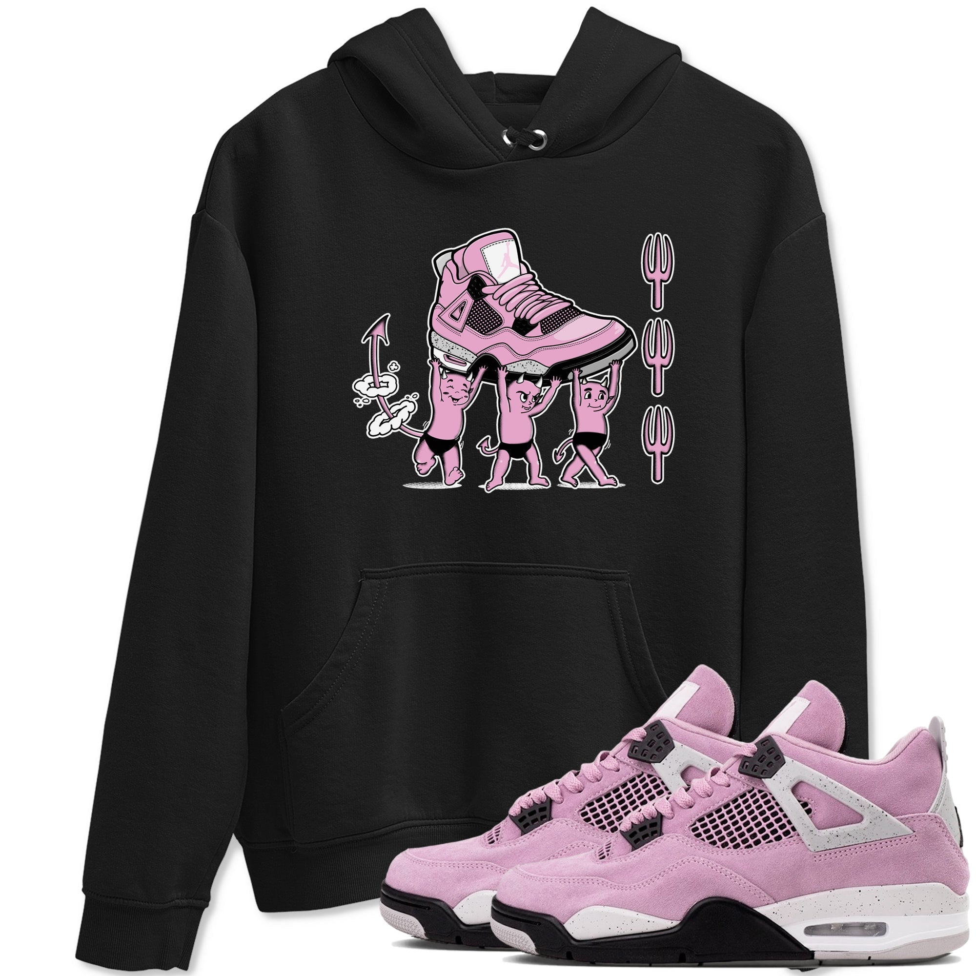 Devil Babies snkmatch Tees - Air Jordan 4 Orchid