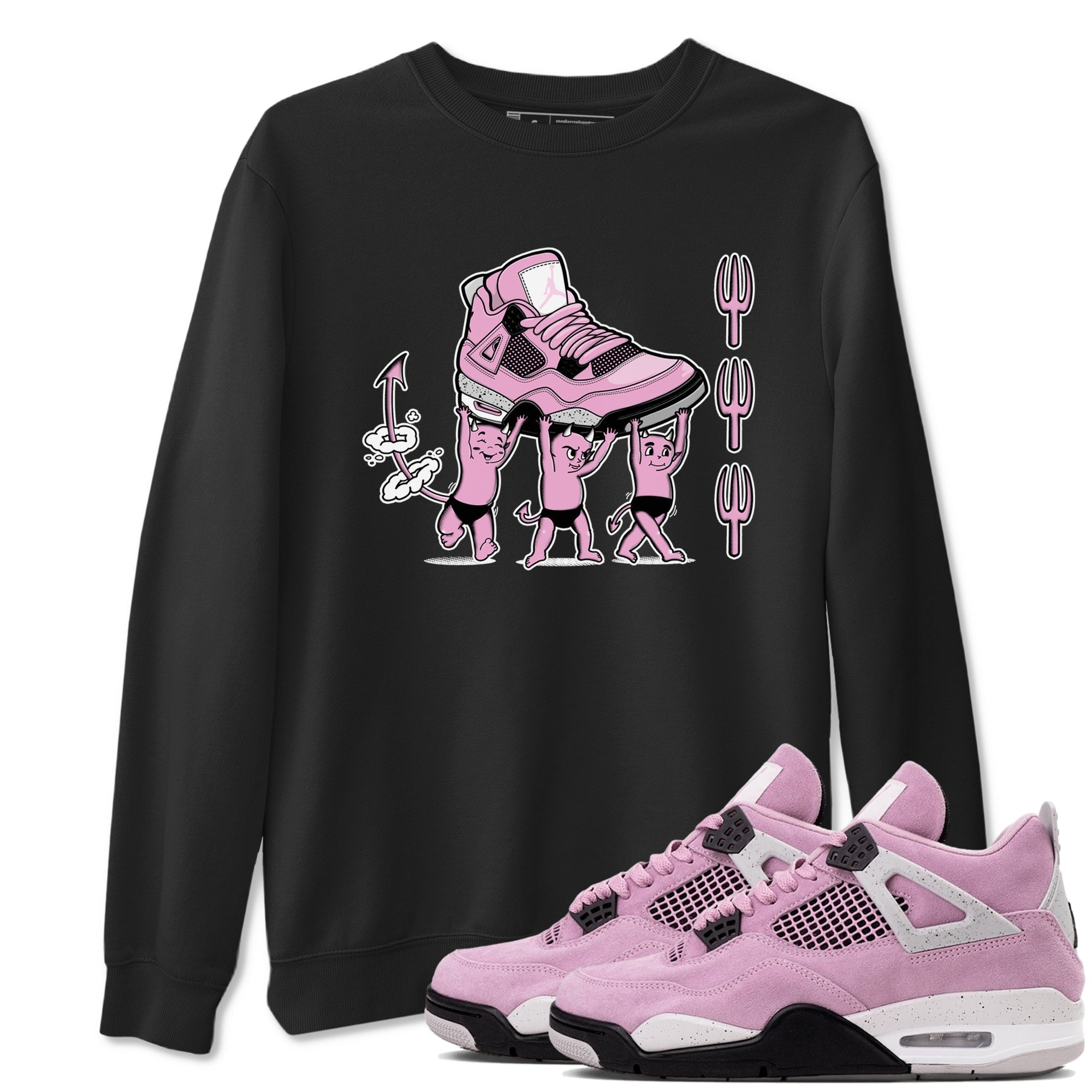 Devil Babies snkmatch Tees - Air Jordan 4 Orchid