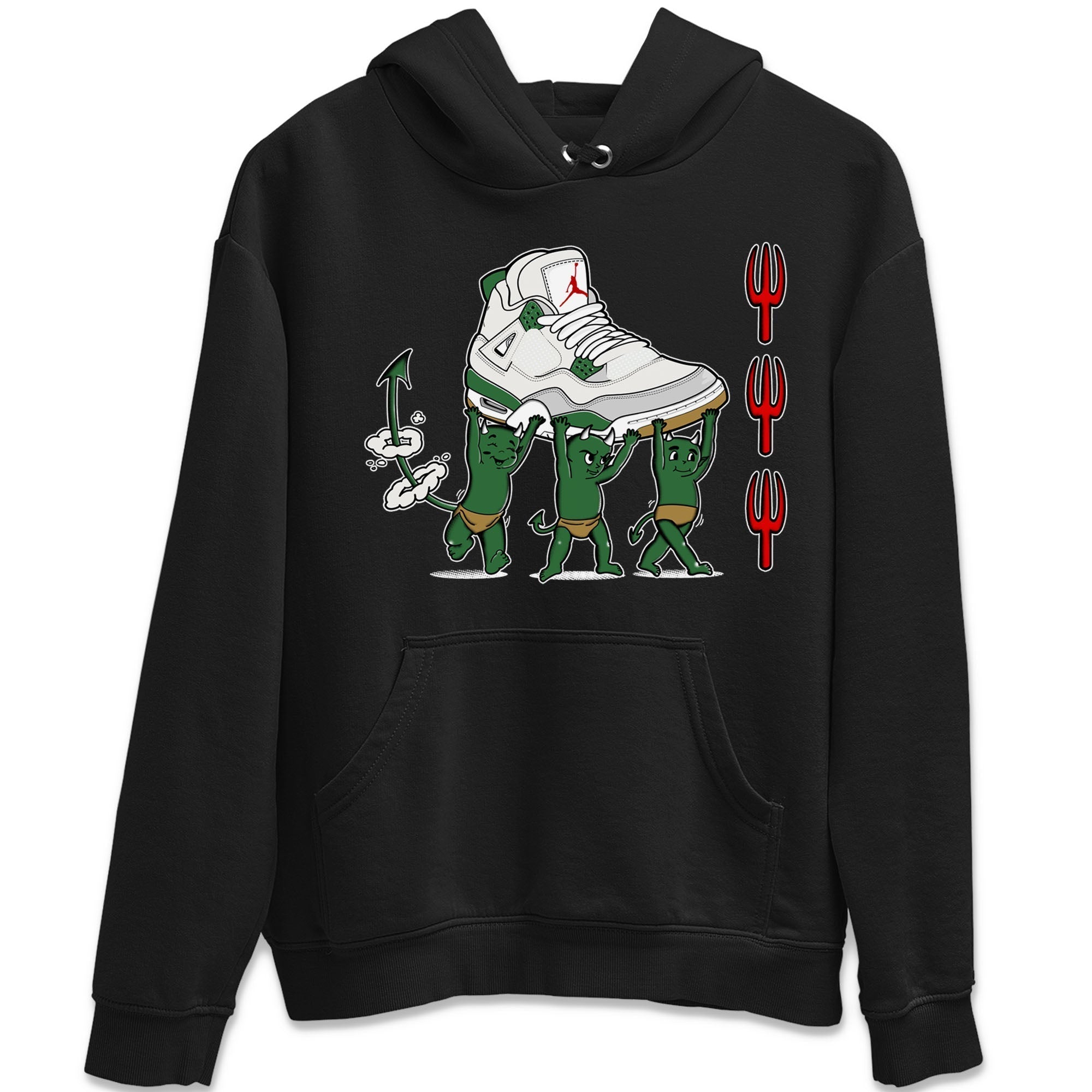Devil Babies snkmatch Tees - Air Jordan 4 Pine Green