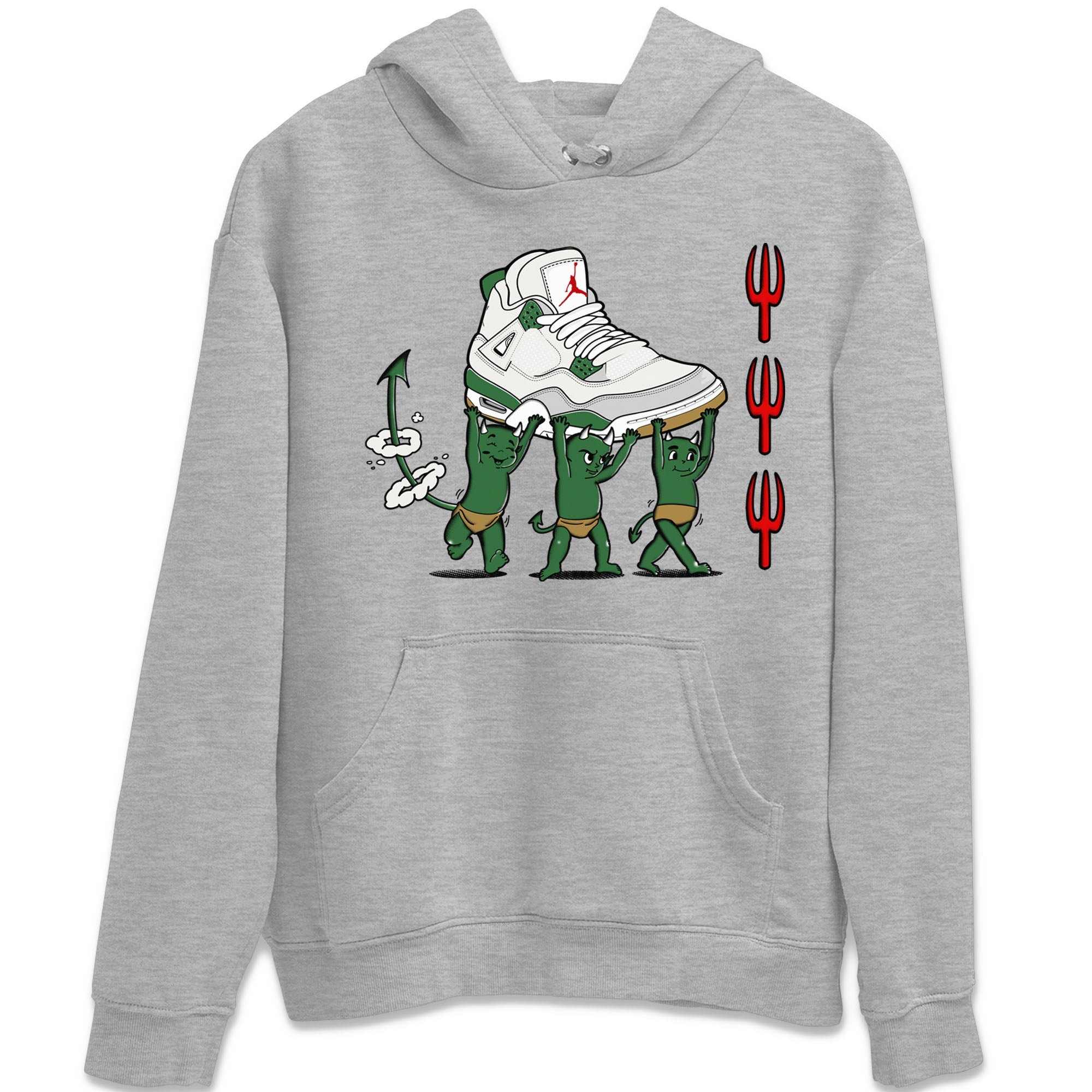 Devil Babies snkmatch Tees - Air Jordan 4 Pine Green
