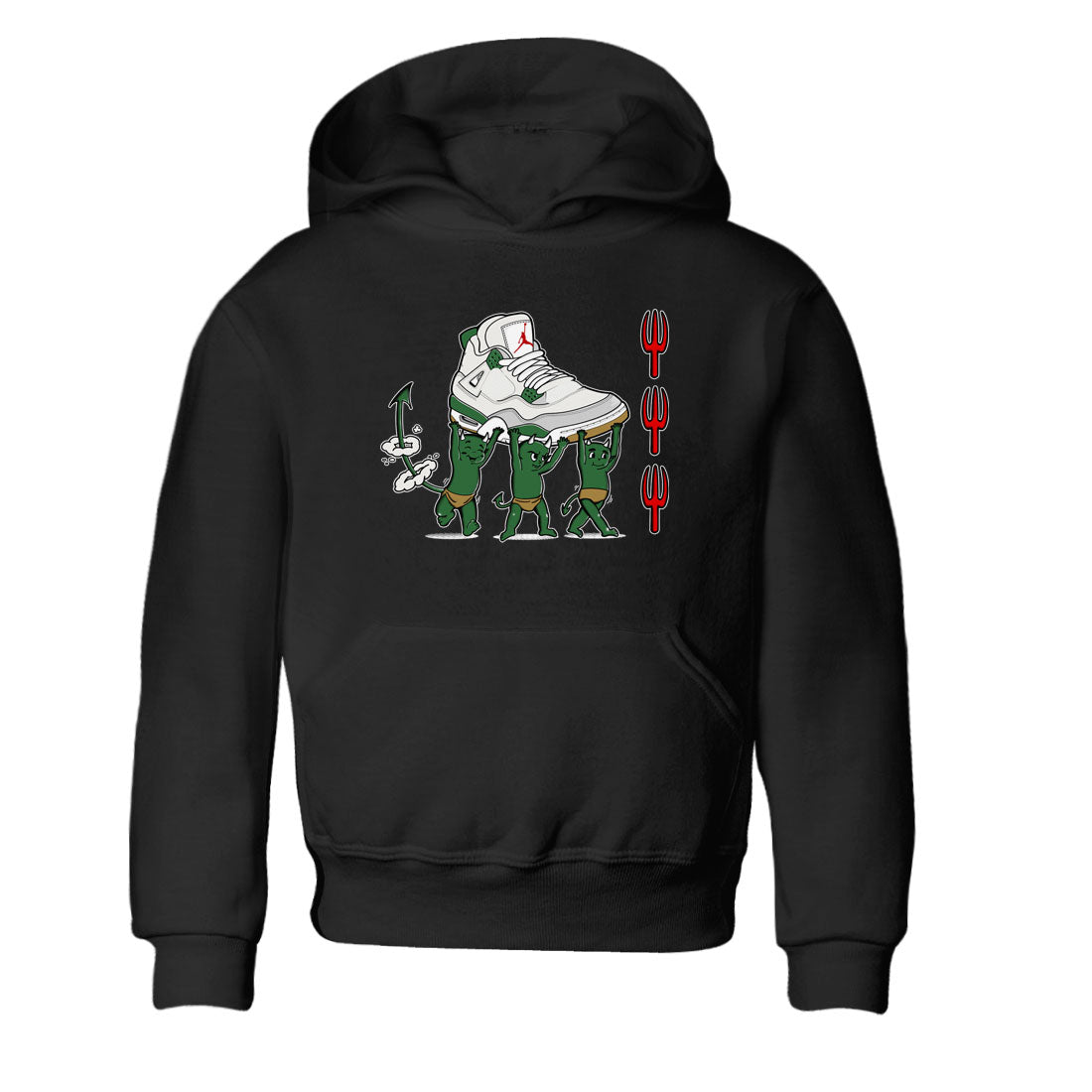 Devil Babies snkmatch Tees Kids - Air Jordan 4 Pine Green