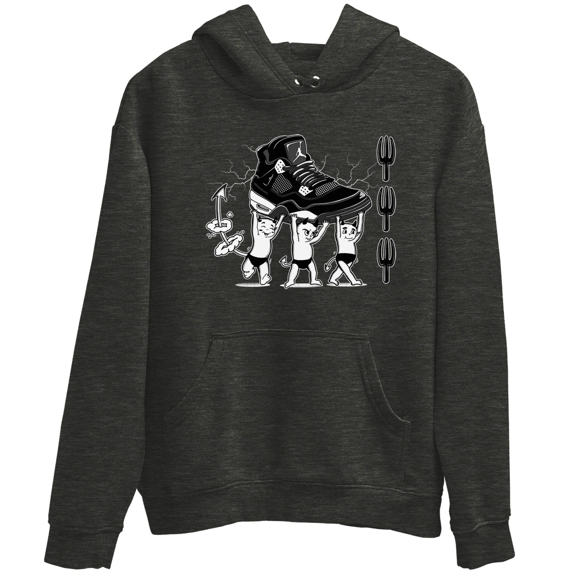 Devil Babies snkmatch Tees - Air Jordan 4 White Thunder