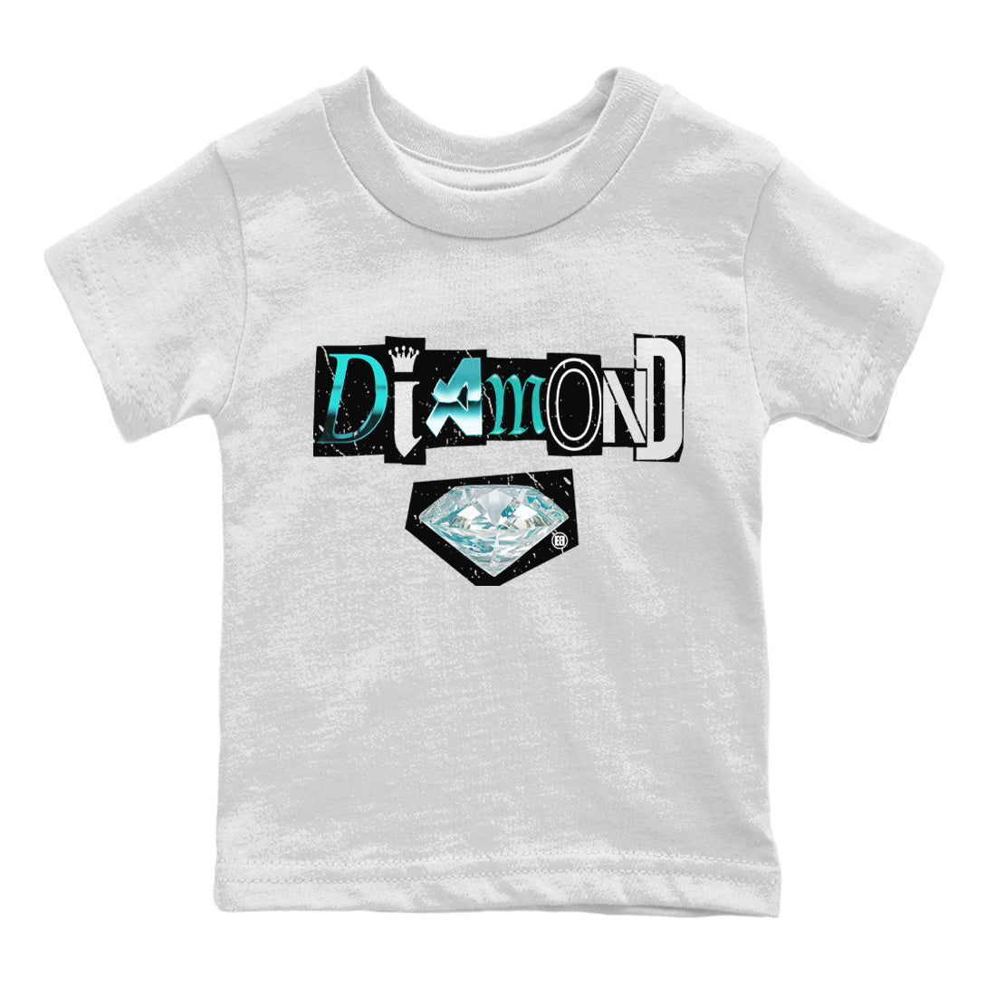 Diamond Letter Kids Tops - Air Force 1 Tiffany