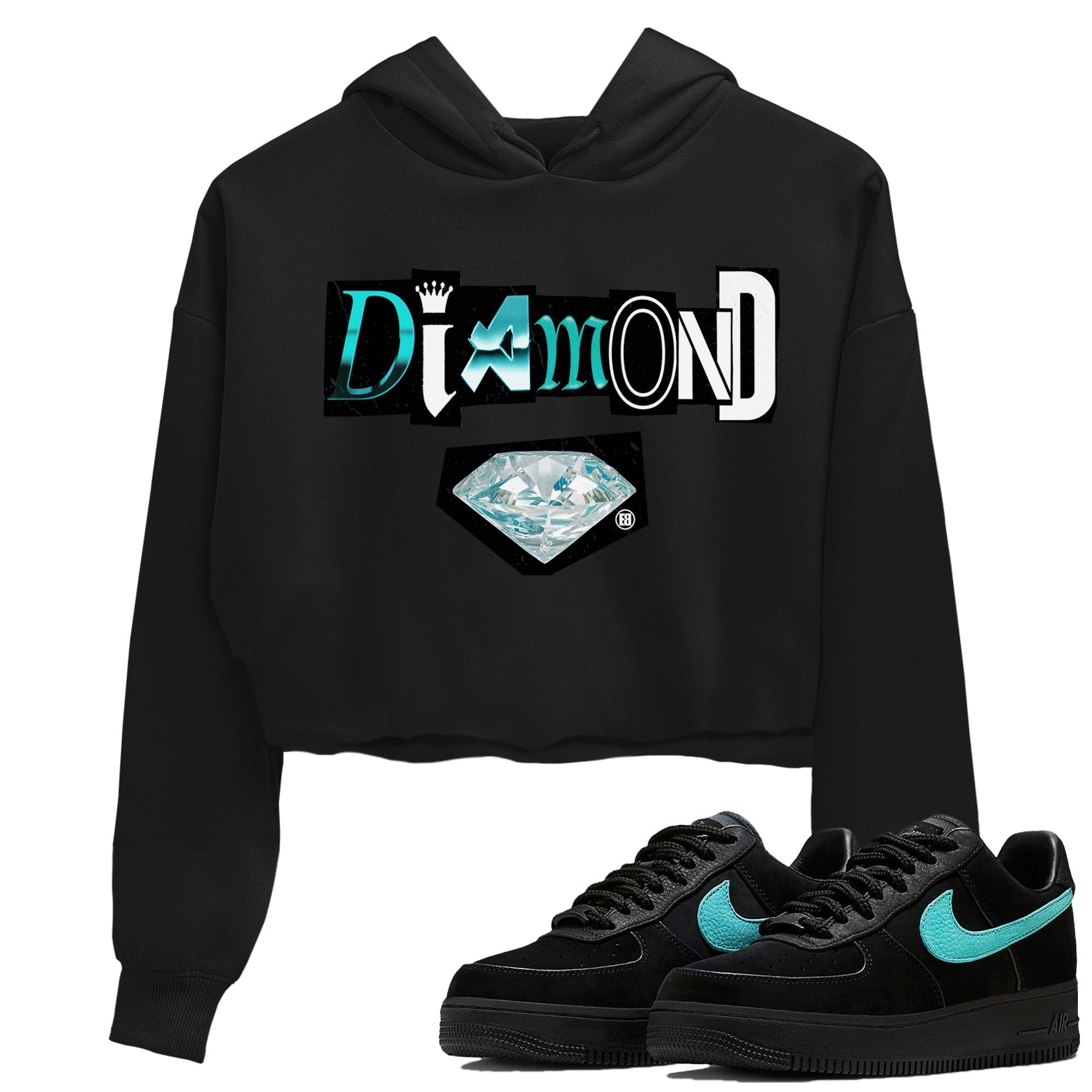 Diamond Letter Women's Tops - Air Force 1 Tiffany