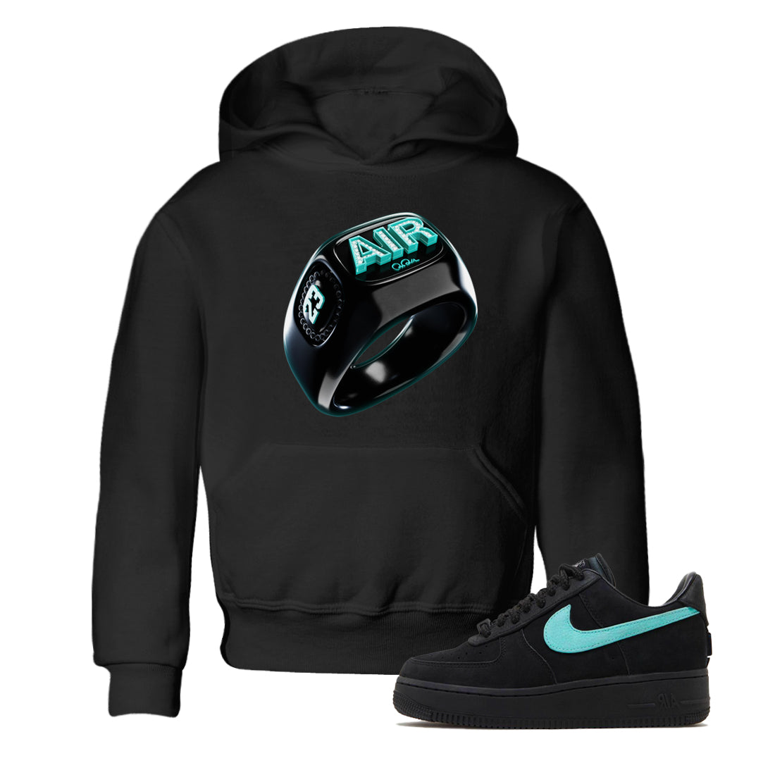 Diamond Ring Kids Tops - Air Force 1 Tiffany