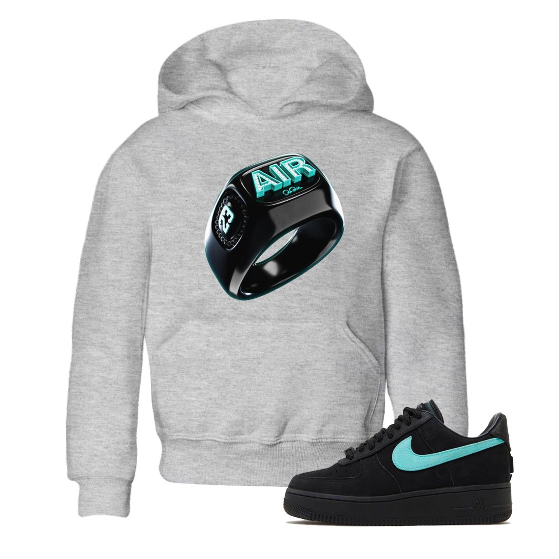 Diamond Ring Kids Tops - Air Force 1 Tiffany
