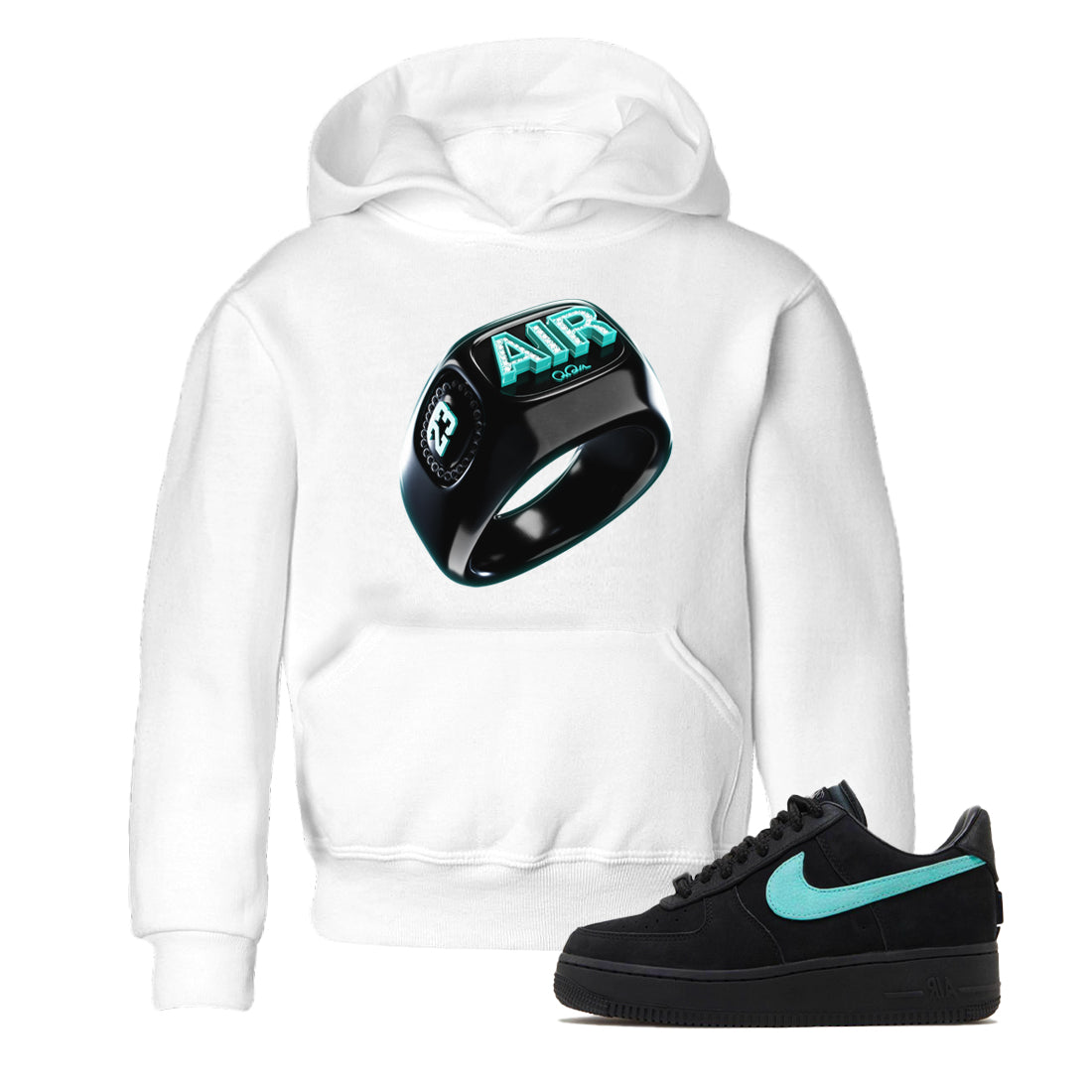 Diamond Ring Kids Tops - Air Force 1 Tiffany