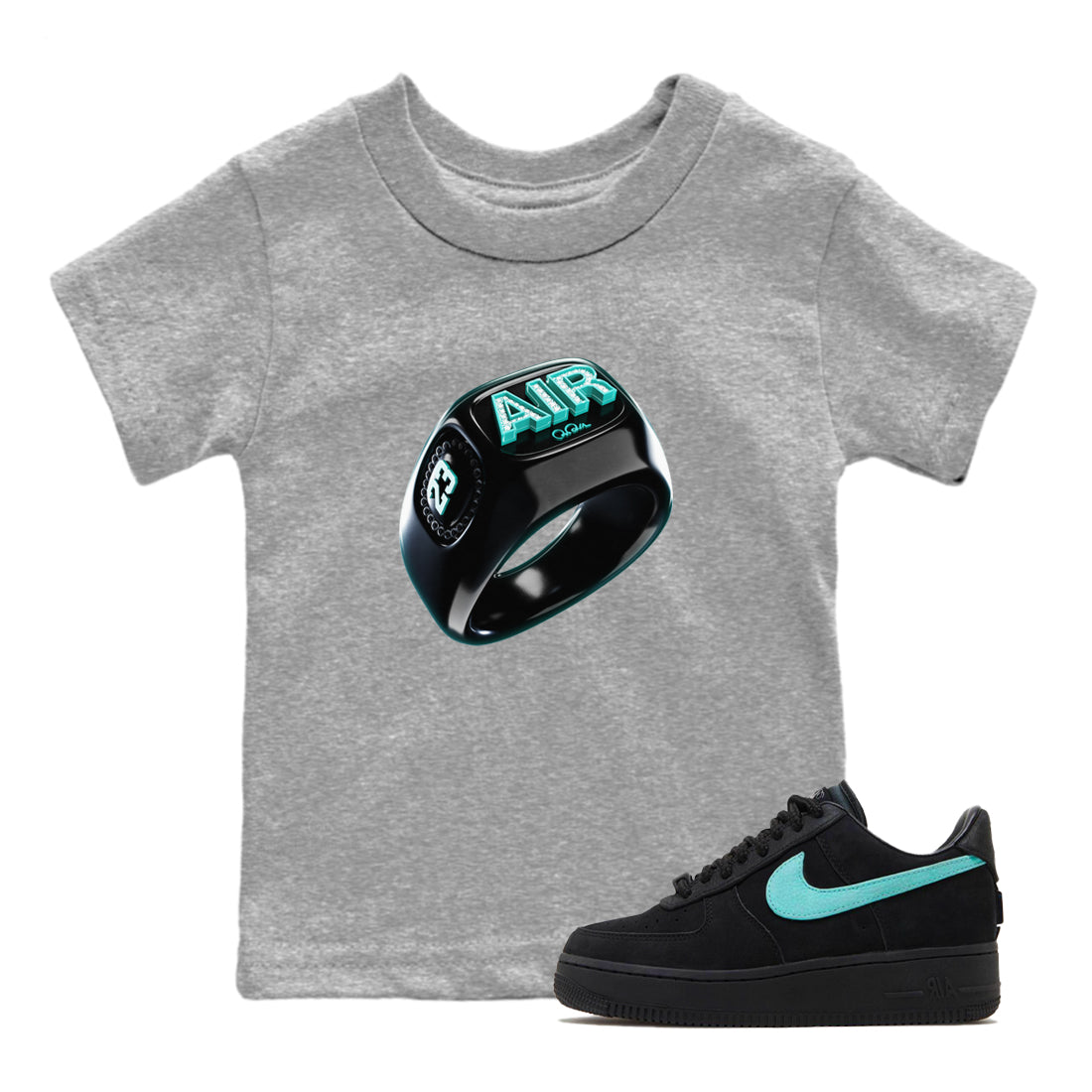 Diamond Ring Kids Tops - Air Force 1 Tiffany