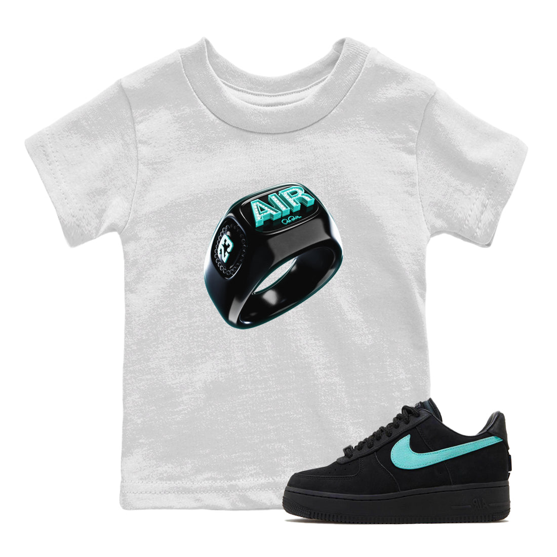 Diamond Ring Kids Tops - Air Force 1 Tiffany