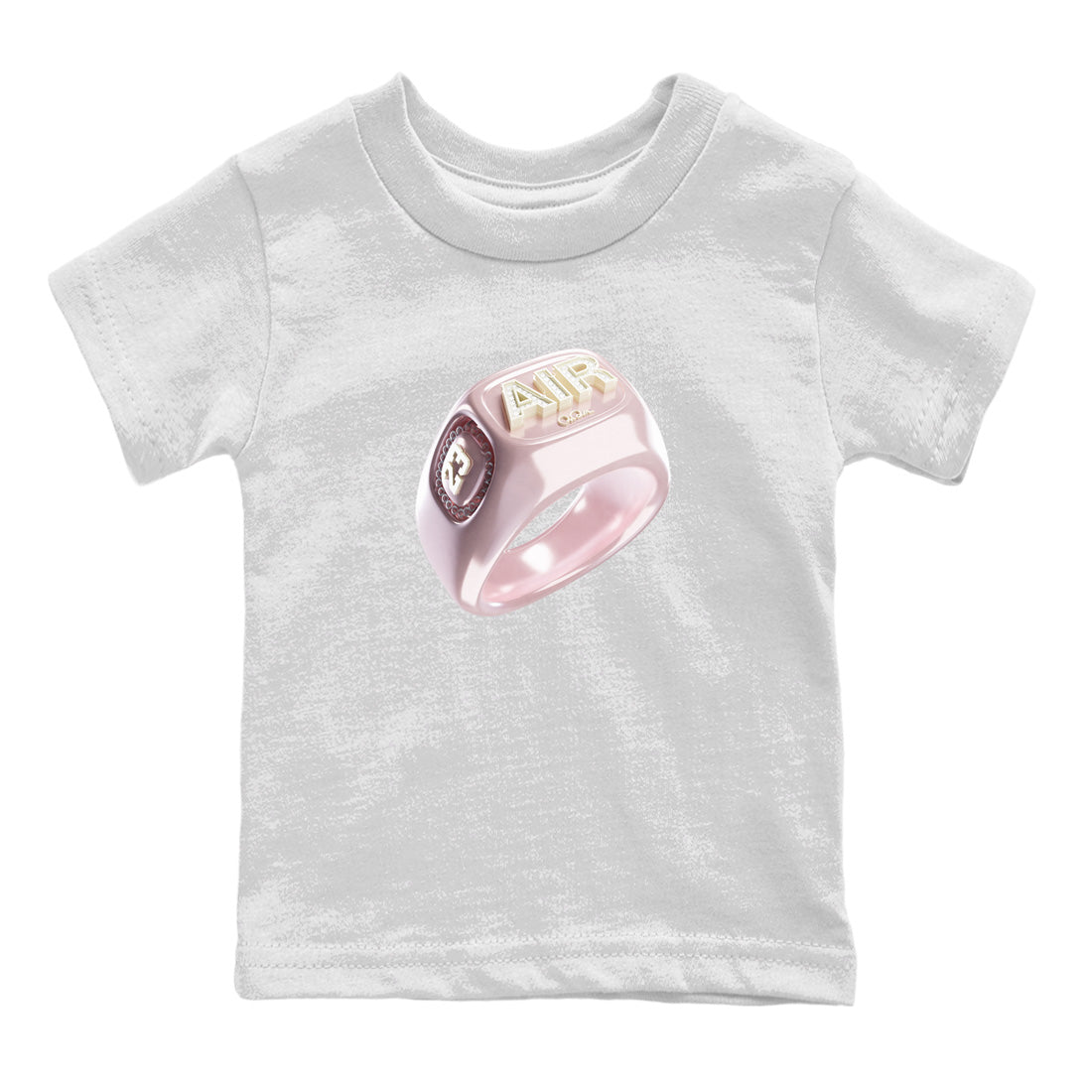Diamond Ring Kids Tops - Air Jordan 1 Washed Pink