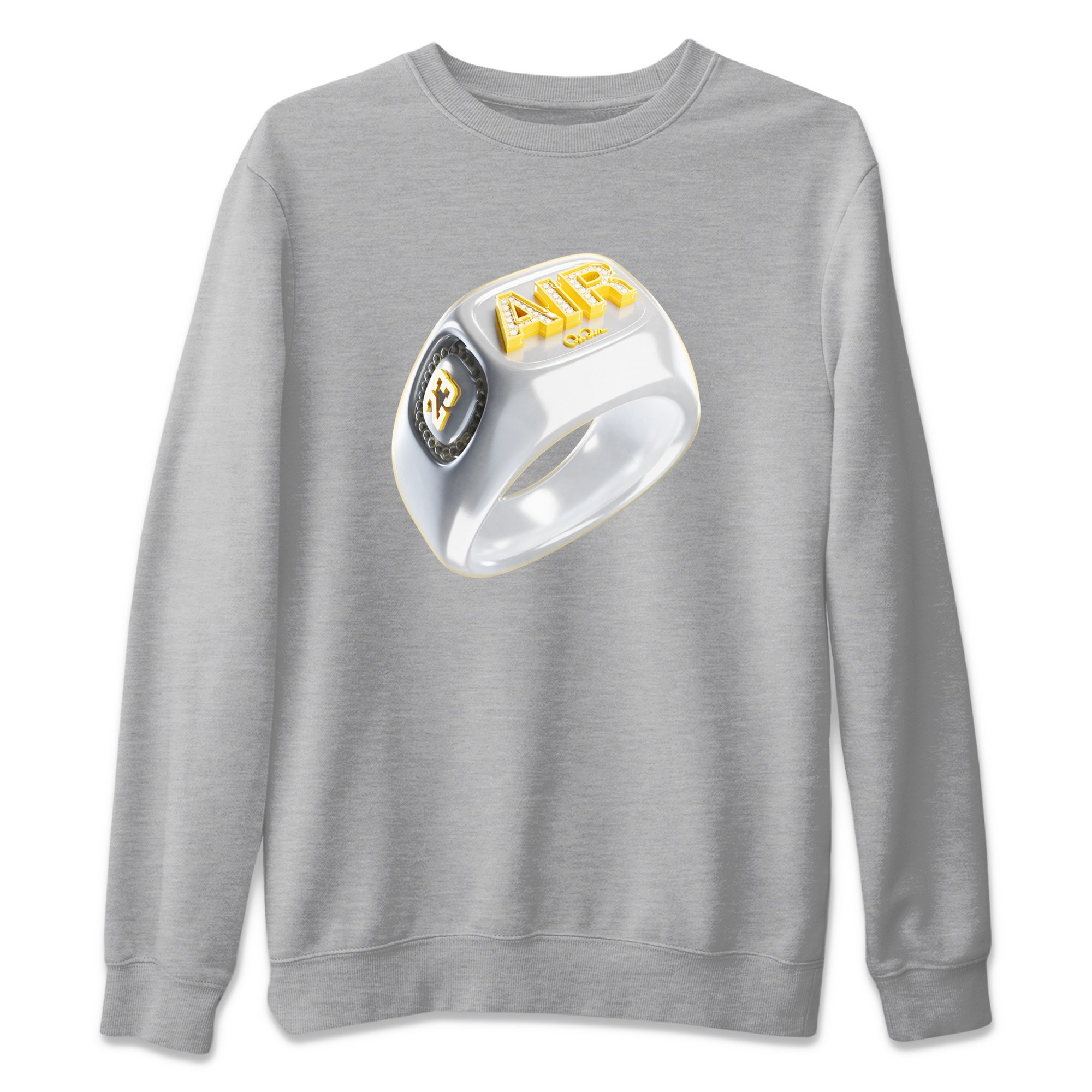 Diamond Ring Unisex Tops - Air Jordan 11 Yellow Python