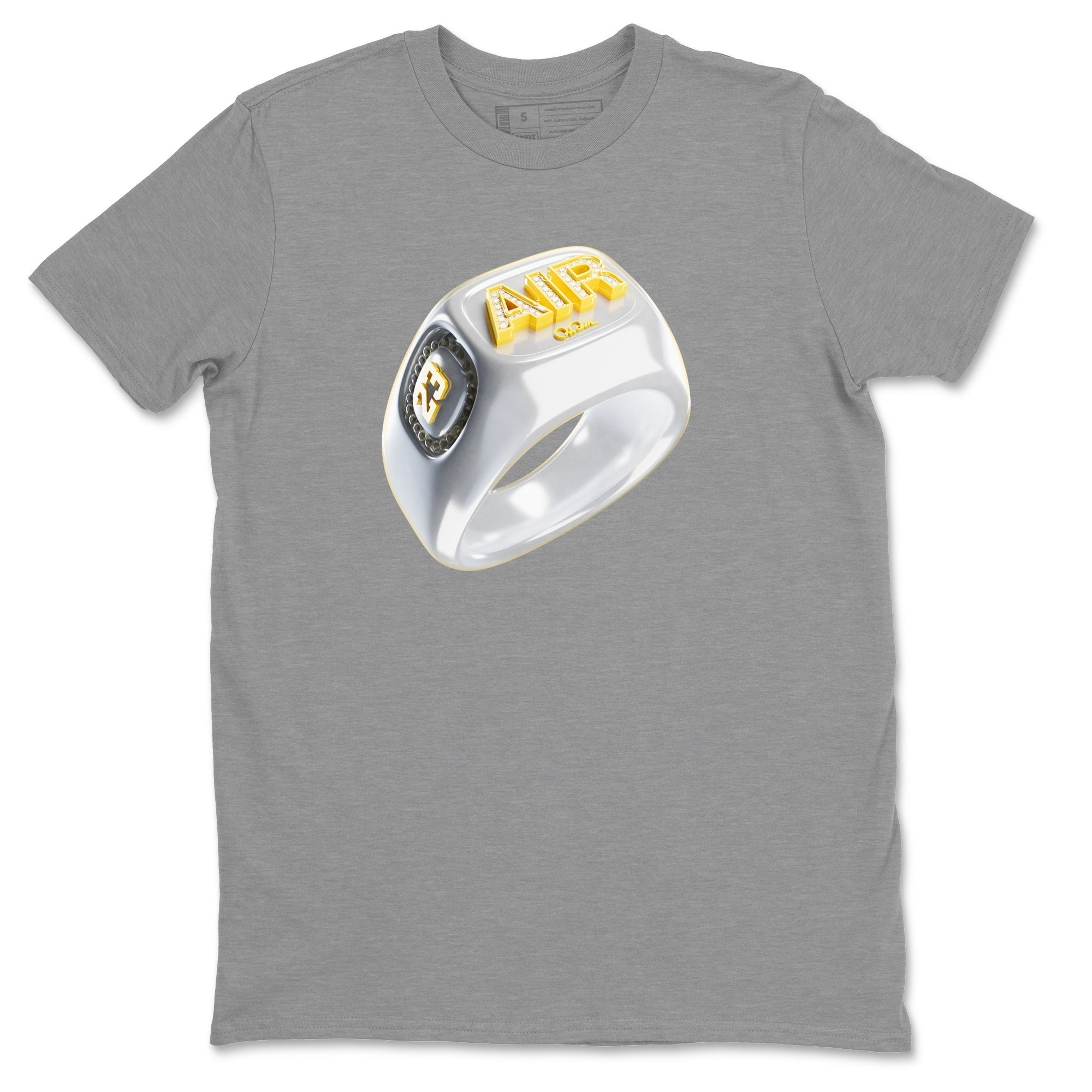 Diamond Ring Unisex Tops - Air Jordan 11 Yellow Python