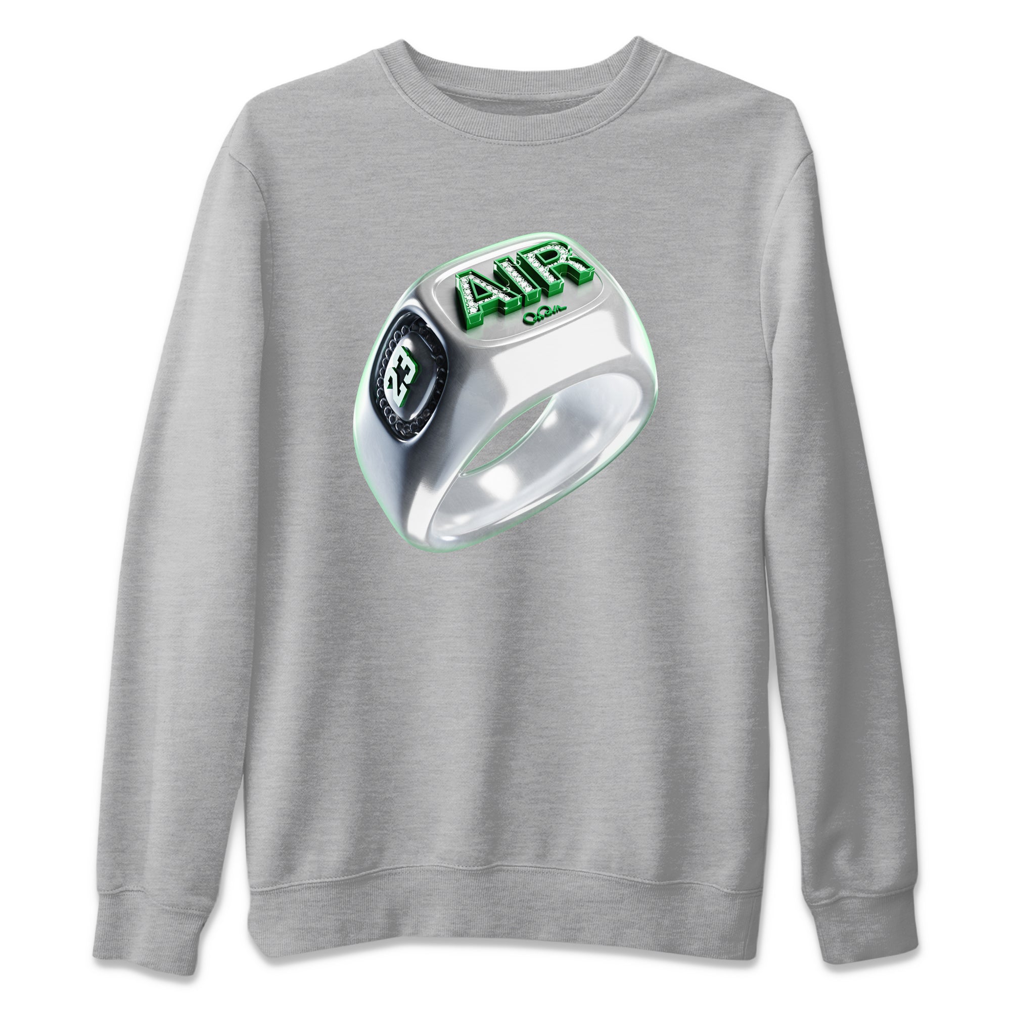 Diamond Ring Unisex Tops - Air Jordan 4 Pine Green